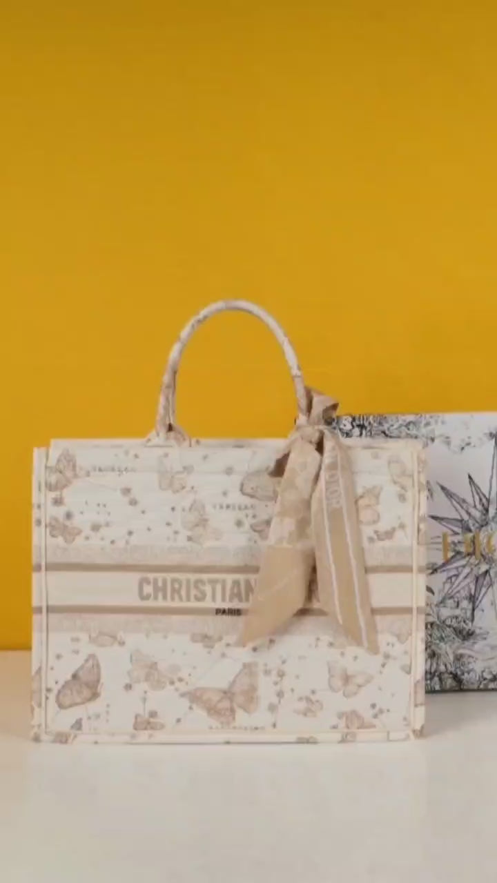 CD large tote premium oblique