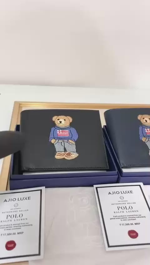 Ralph lauren leather mens wallets