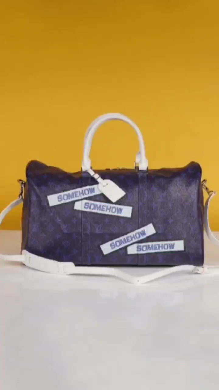 Monogram unisex duffle bag