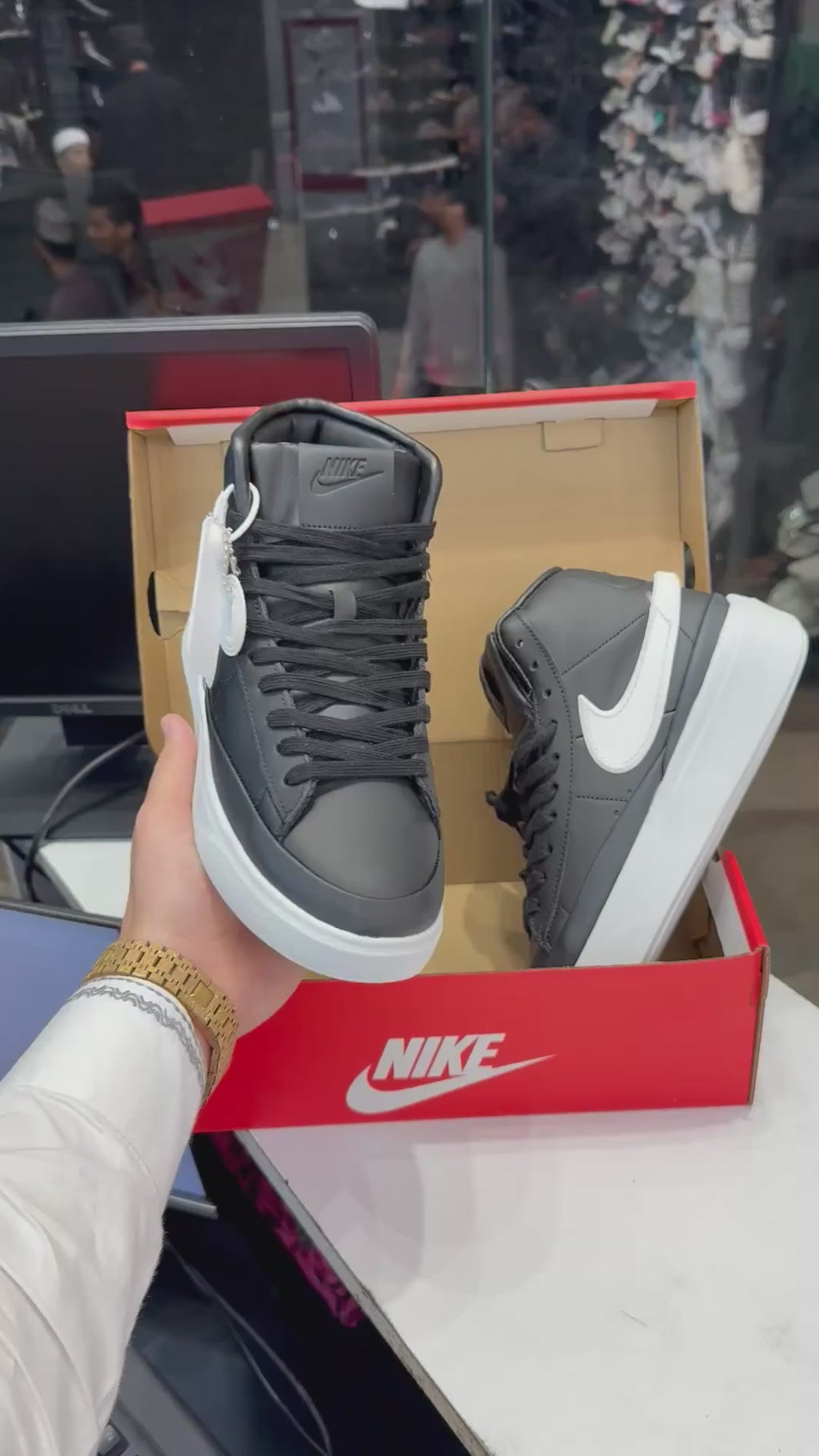 blazer phantom high "BLACK/WHITE"