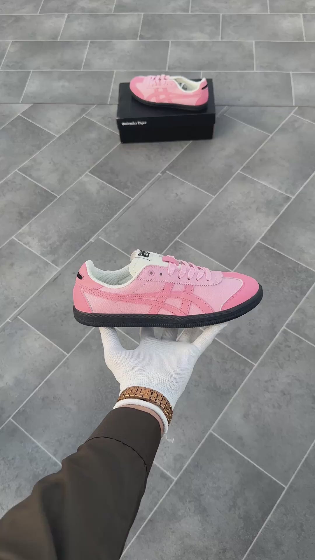 Onitsuka tiger tokuten custom pink