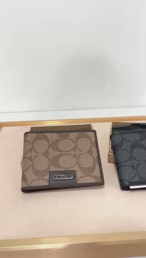 Coach leather mens wallets