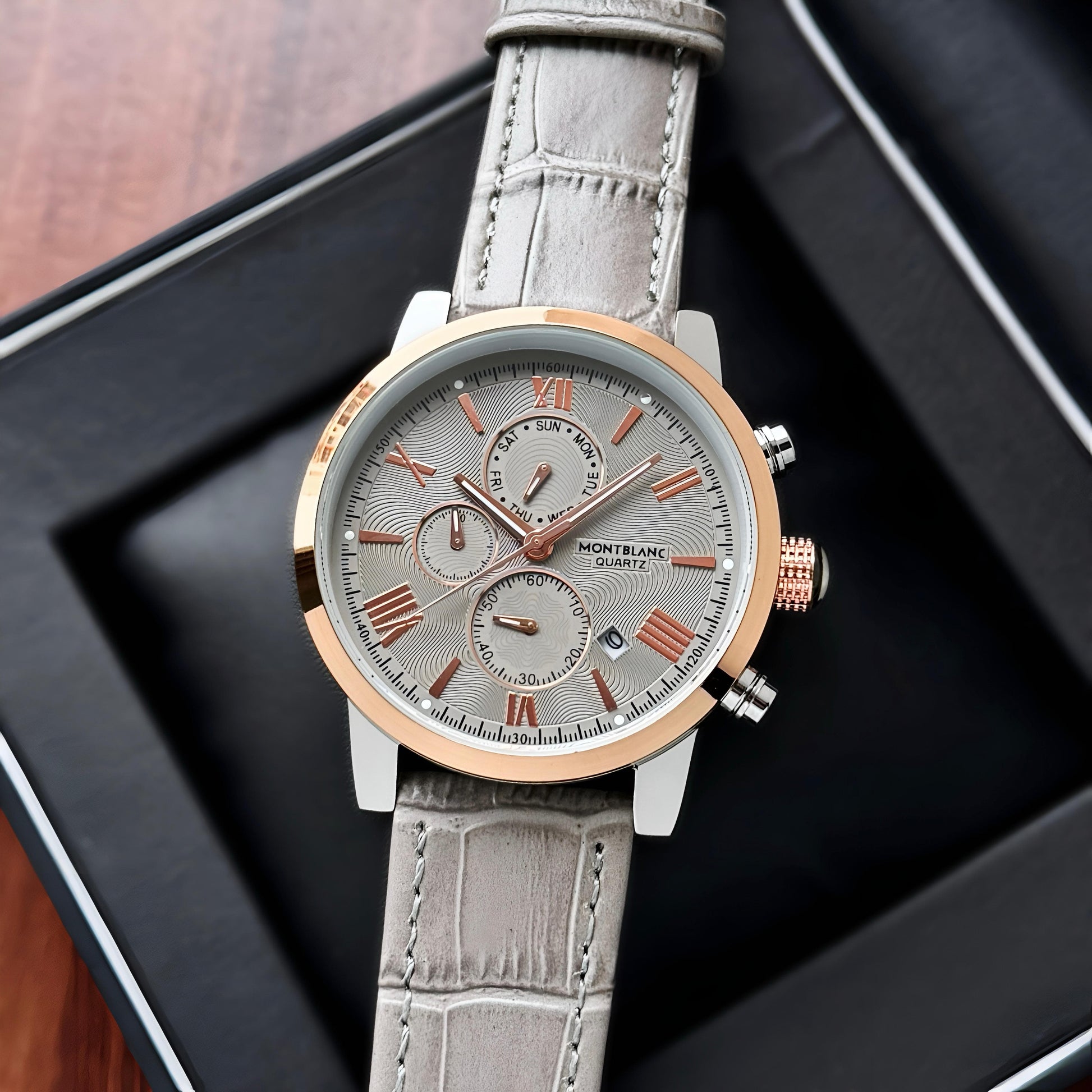 Formal leather watch