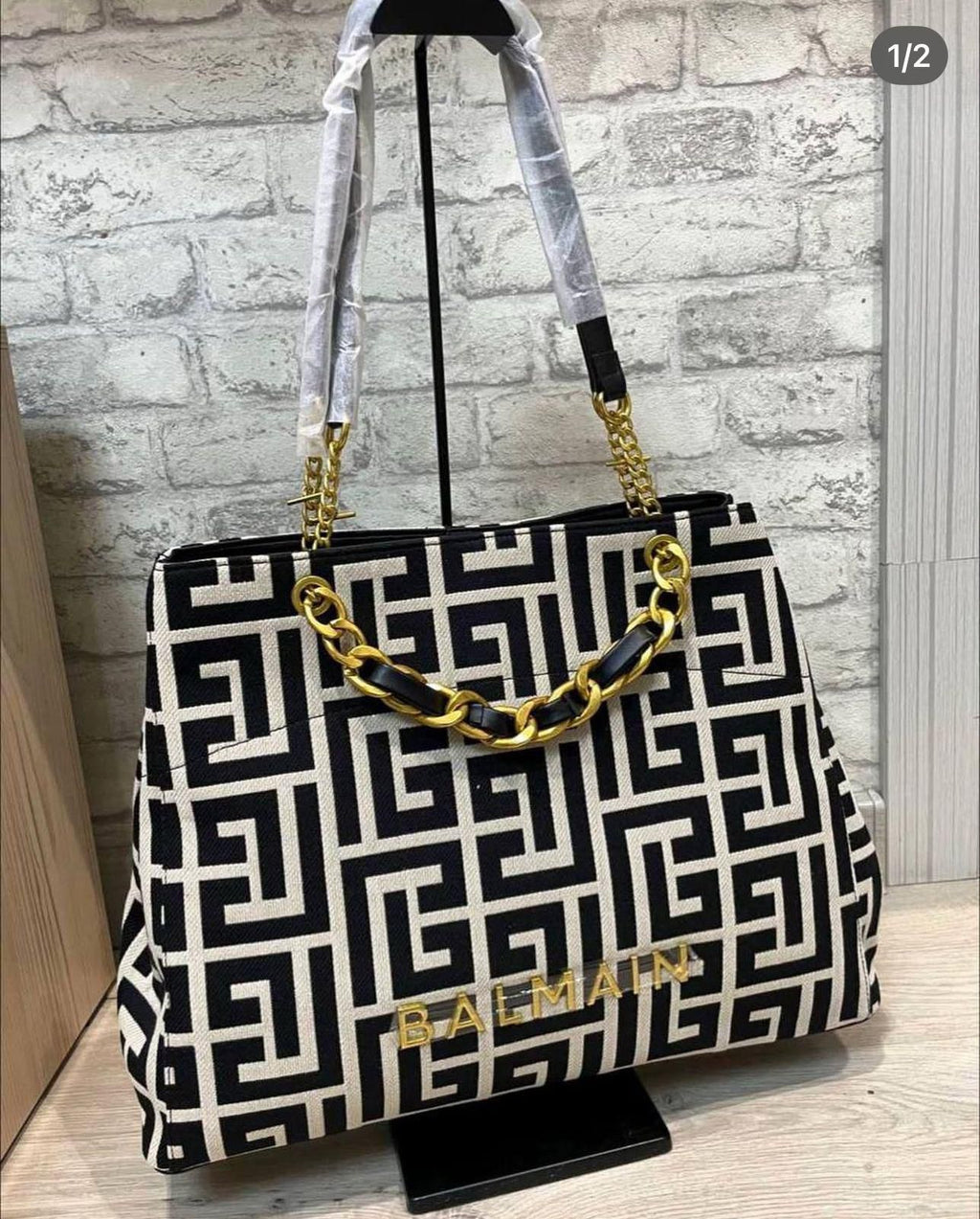 Jacquard tote & plain tote