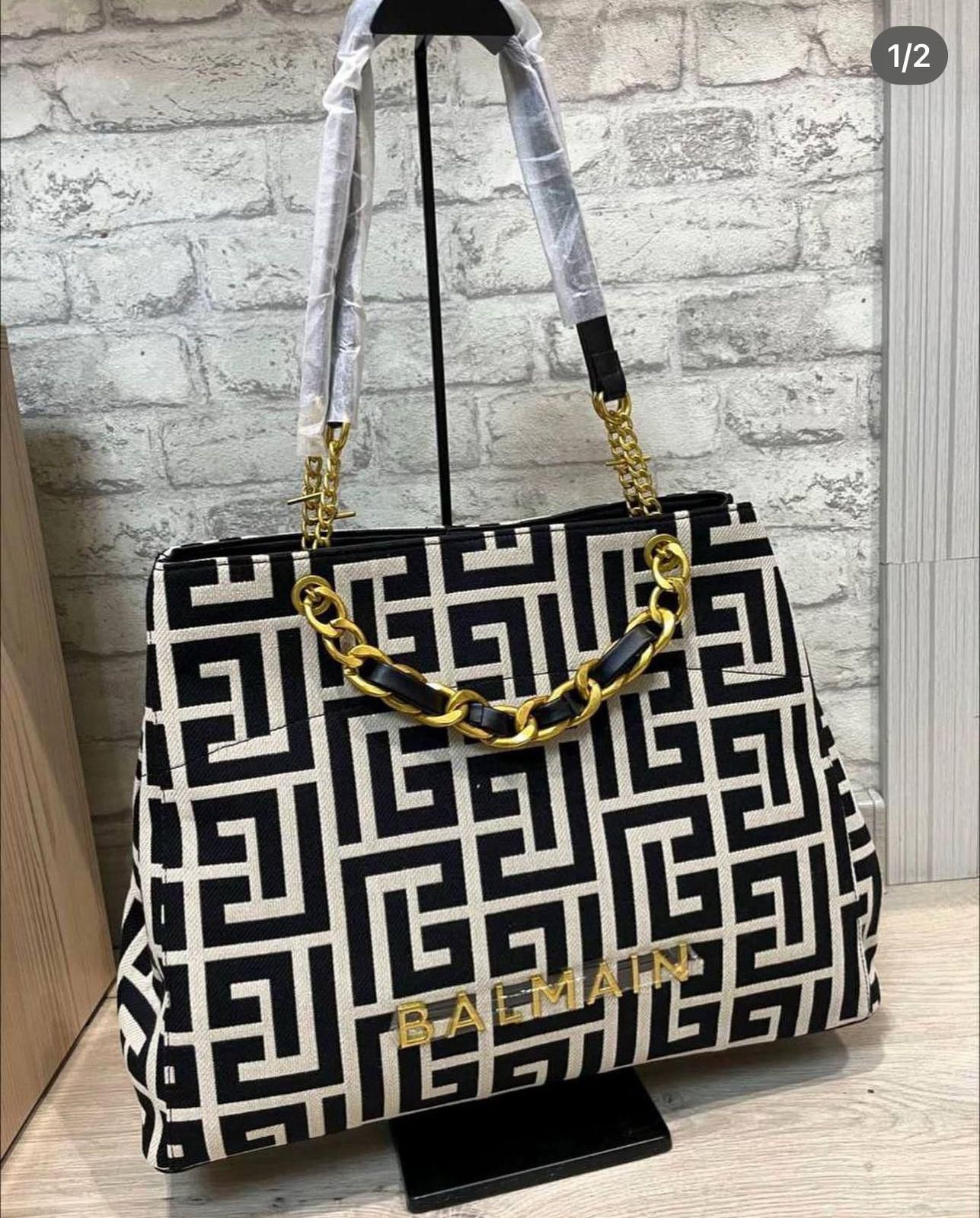 Jacquard tote & plain tote