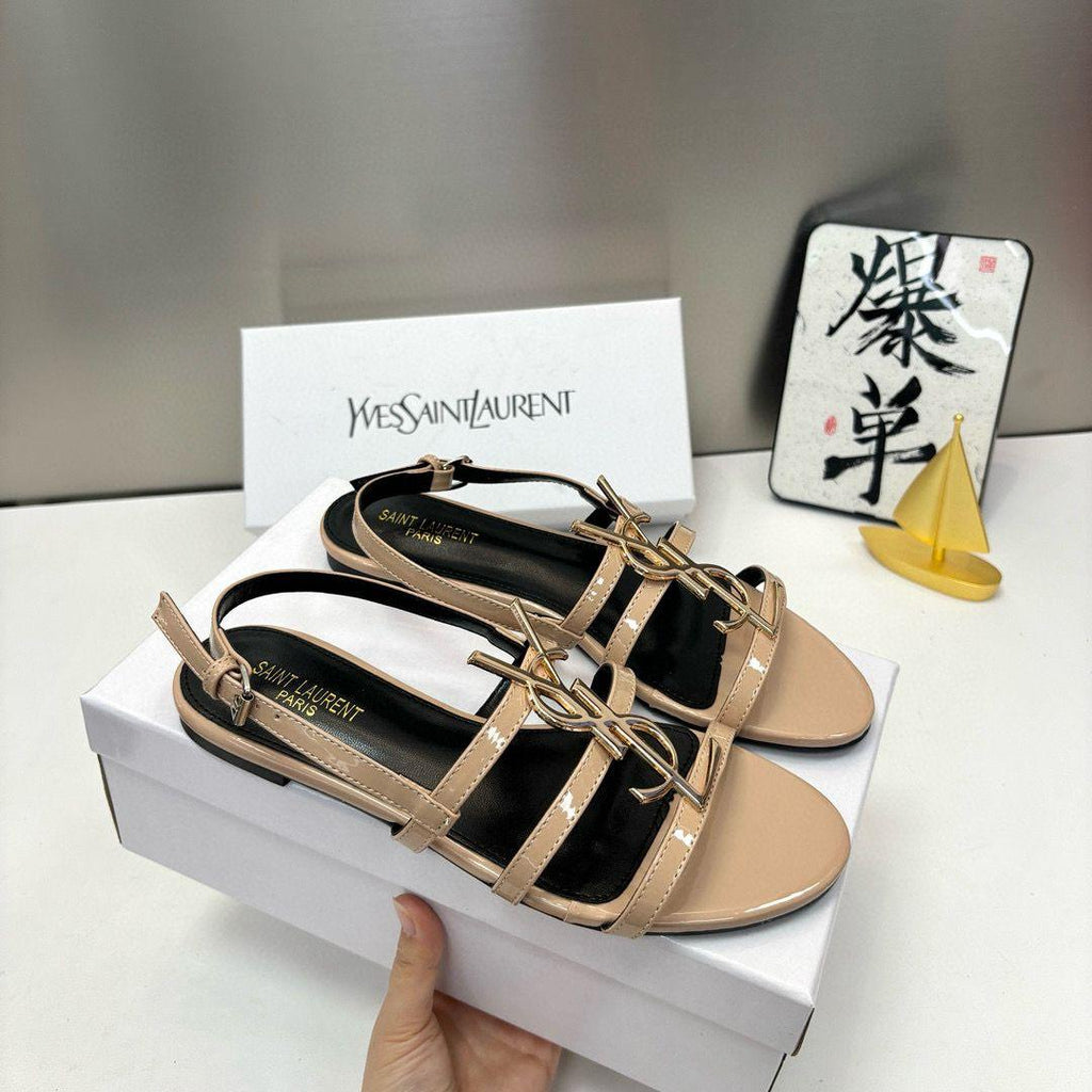 YSL flat sandals