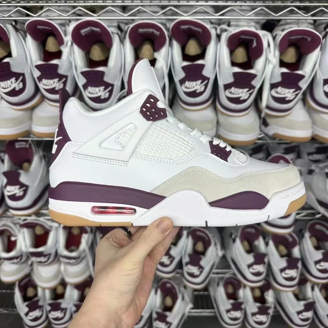 AJ retro 4 fantasy purple semi ua sneaker