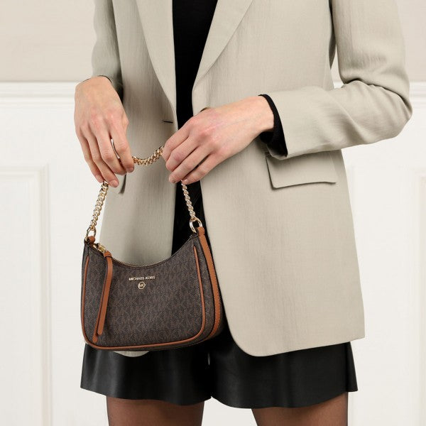 Jet set charm shoulder bag