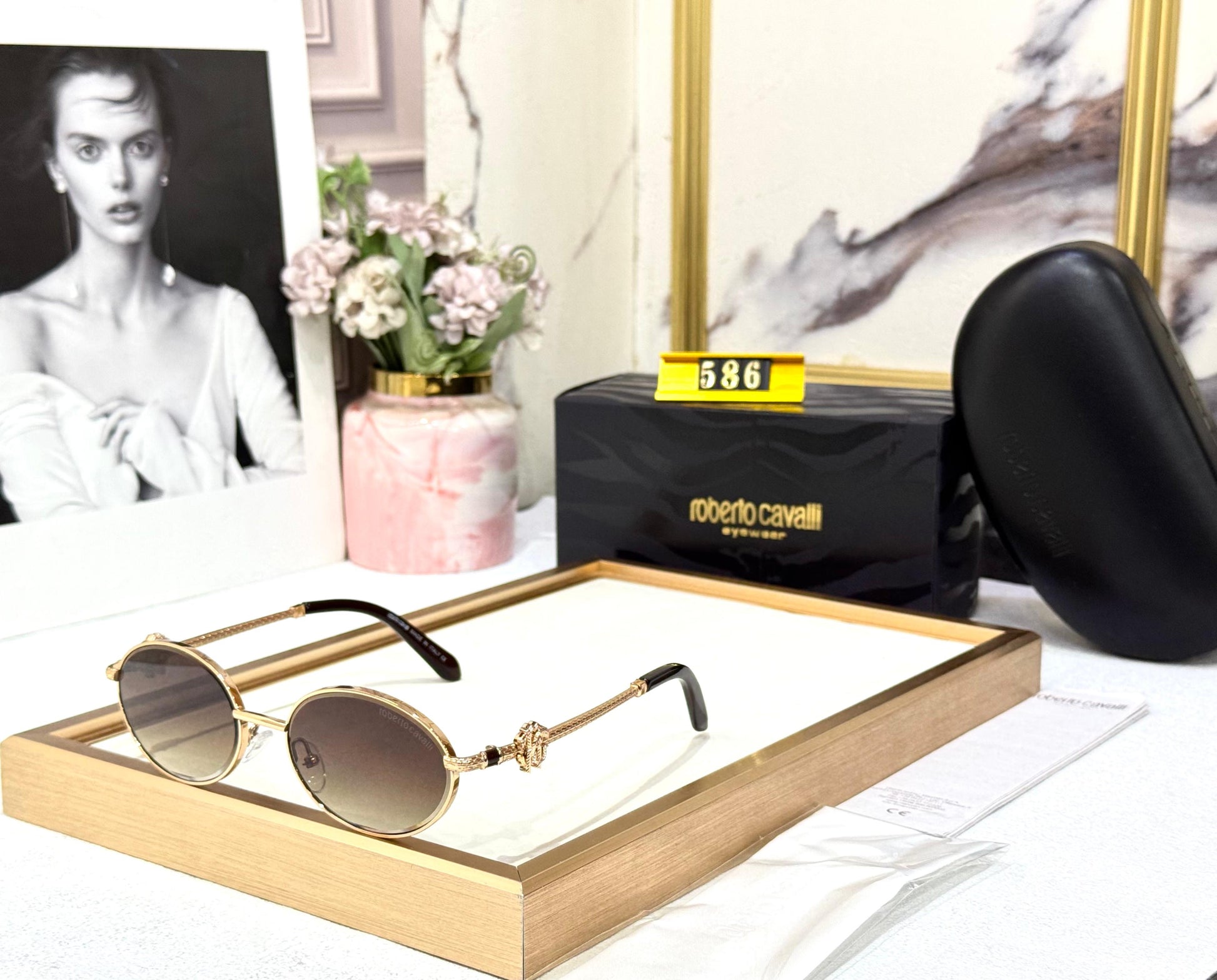 CAVALLI LUXE ROUND SUNGLASSES