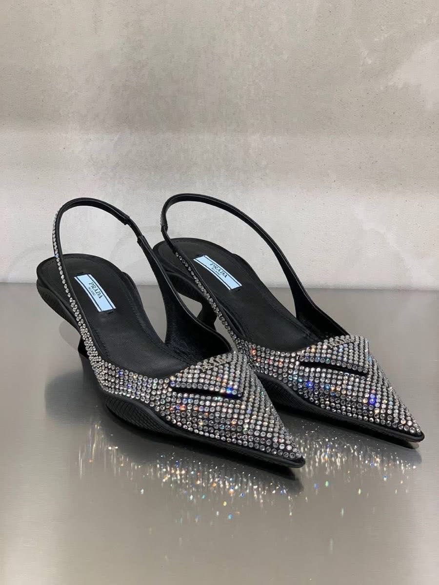 CRYSTAL KITTEN HEELS
