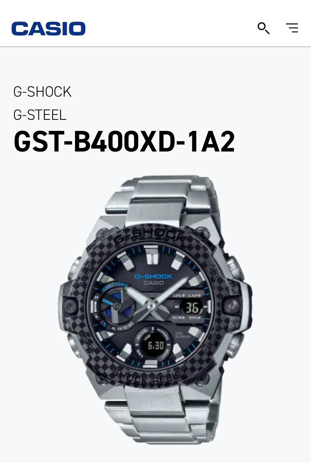 G-steel series watch