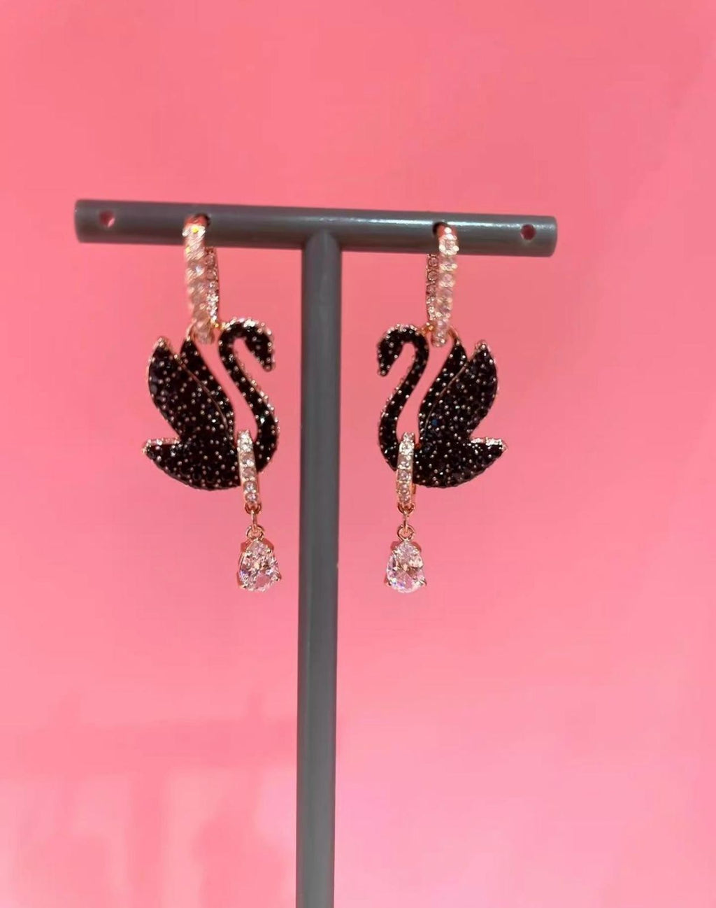 Swarovski signature swan earrings