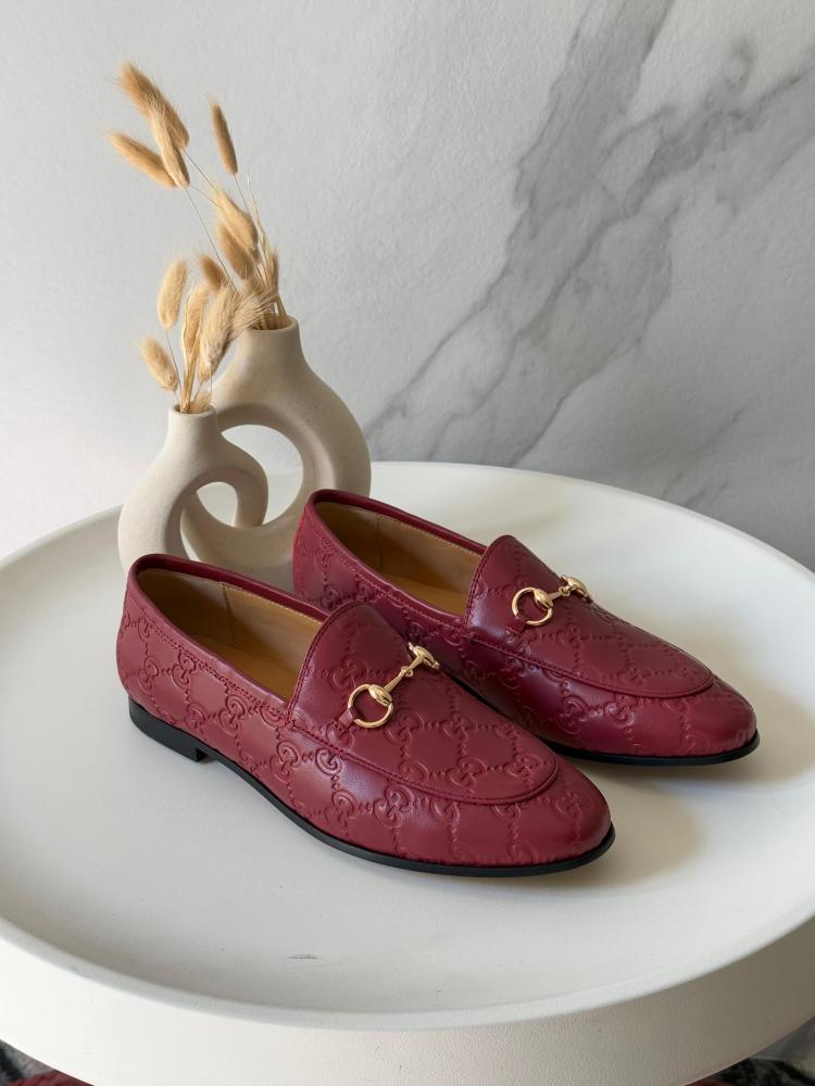 GG maroon loafers