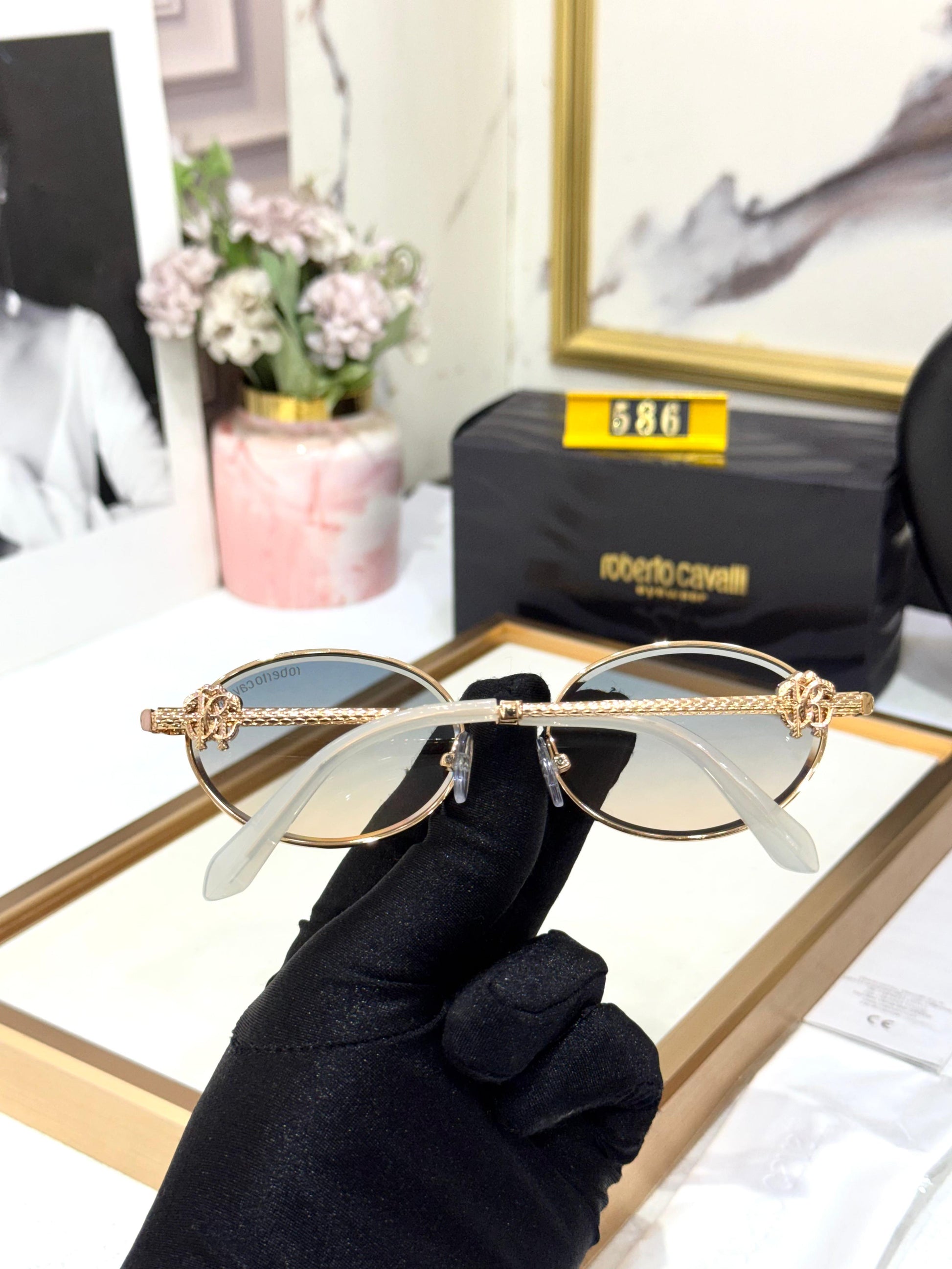 CAVALLI LUXE ROUND SUNGLASSES