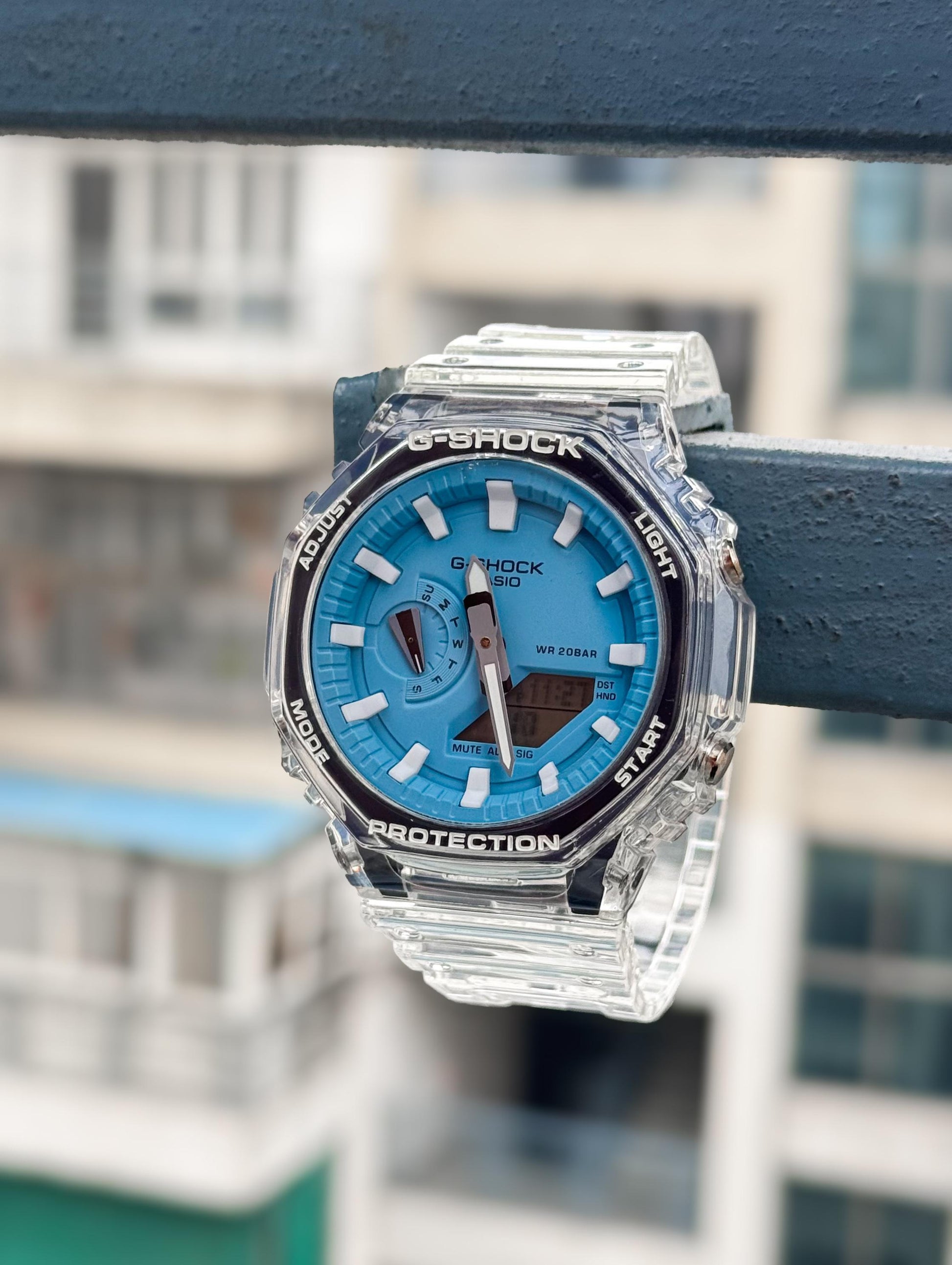 Transparent unisex watch