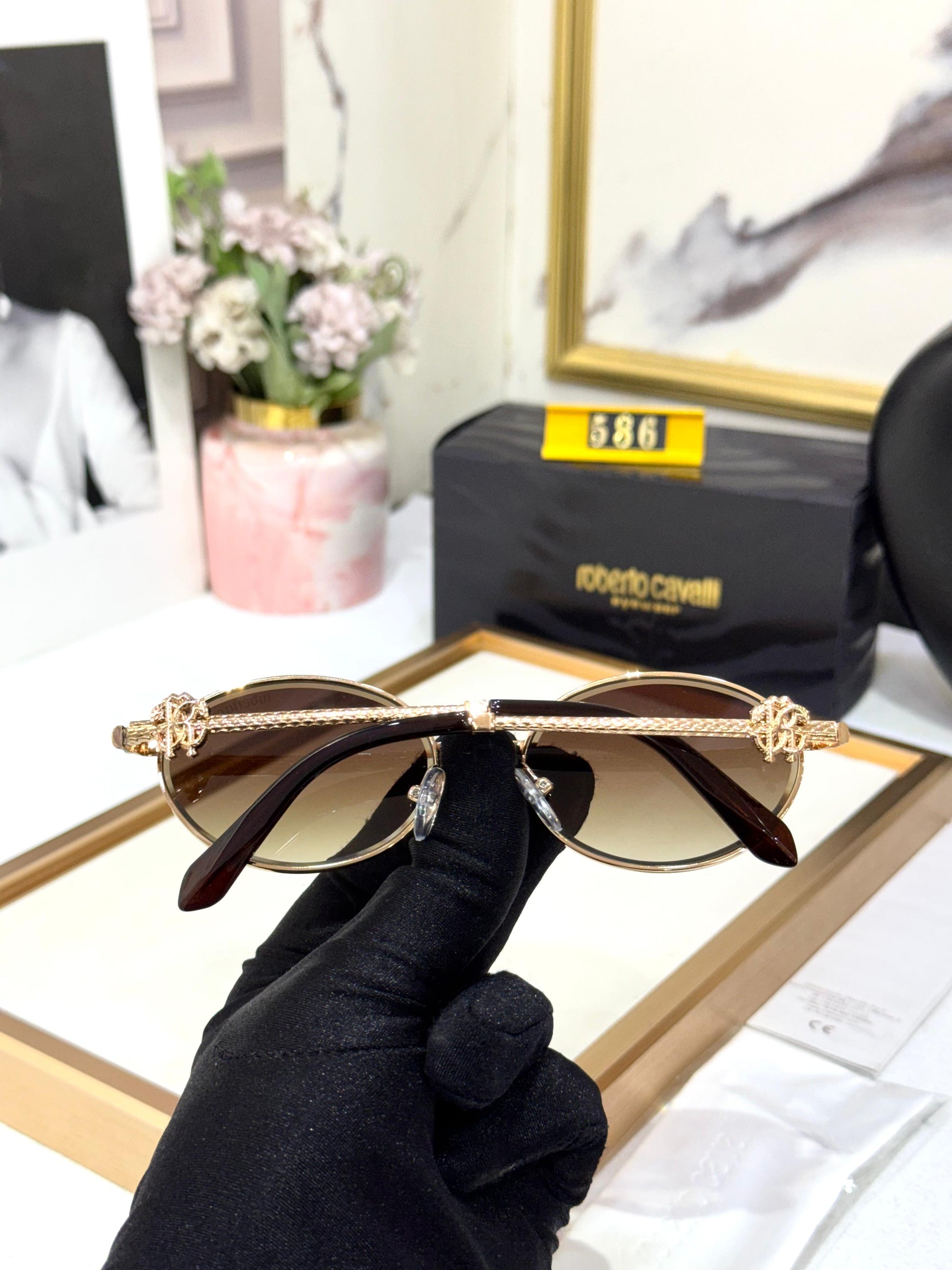 CAVALLI LUXE ROUND SUNGLASSES