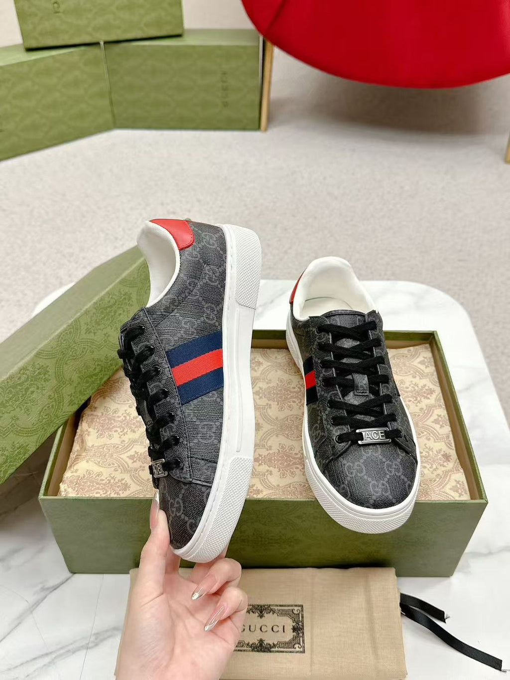 GG womens ace sneakers