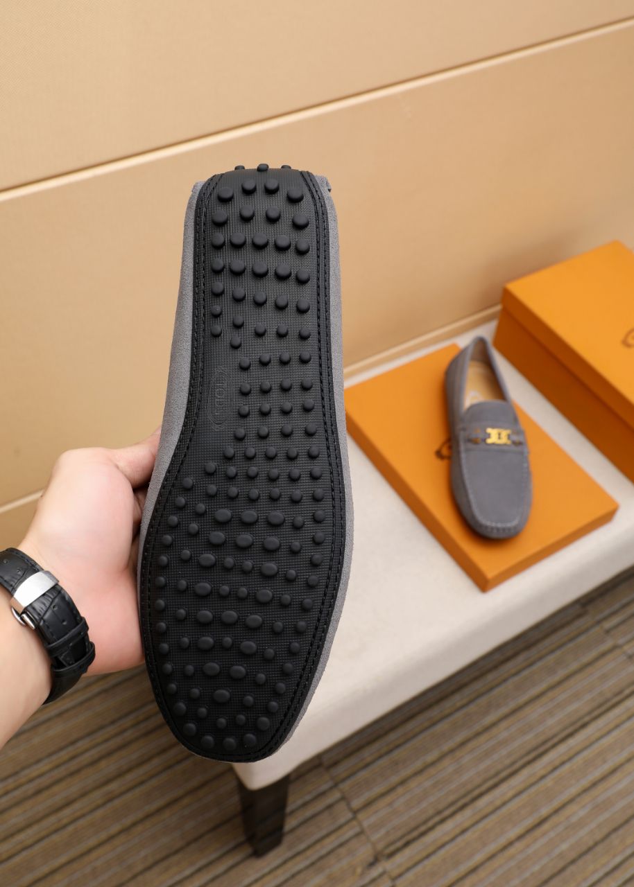 High end quality suede loafers