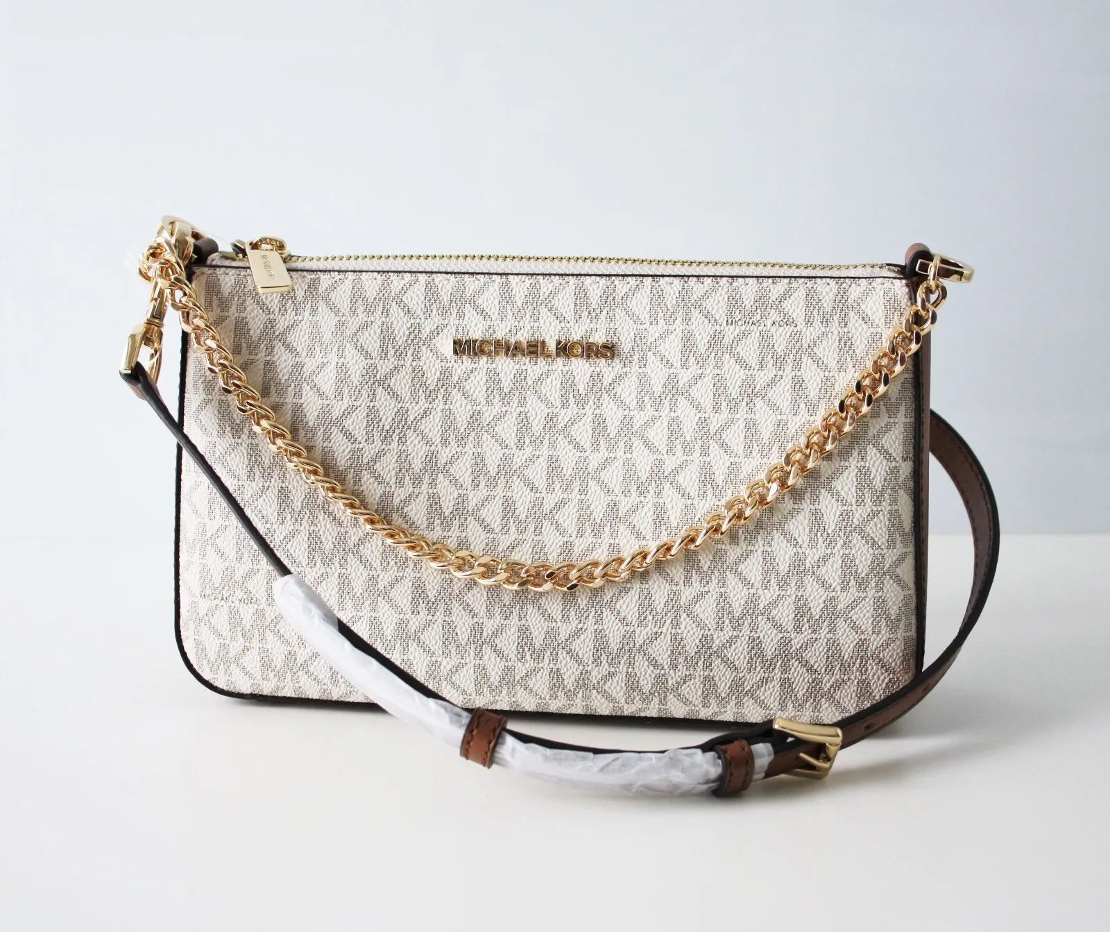 Signature leather sling bag