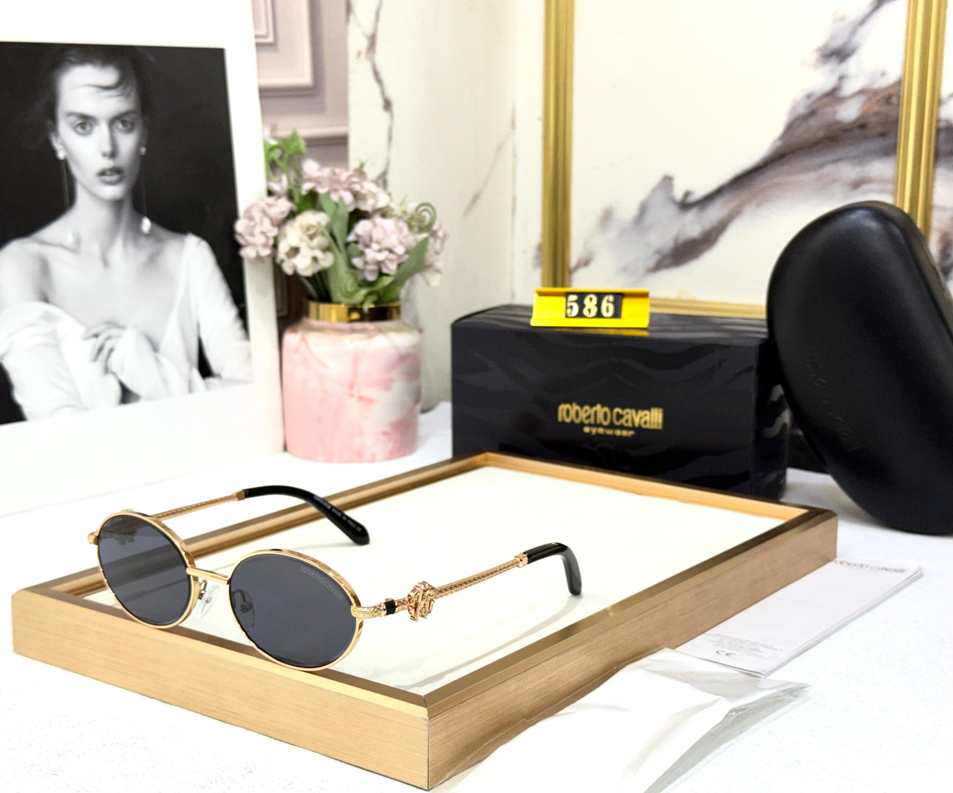 CAVALLI LUXE ROUND SUNGLASSES