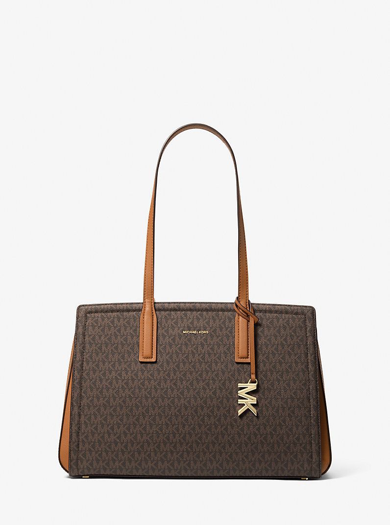 MK JET SET SIGNATURE TOTE BAG