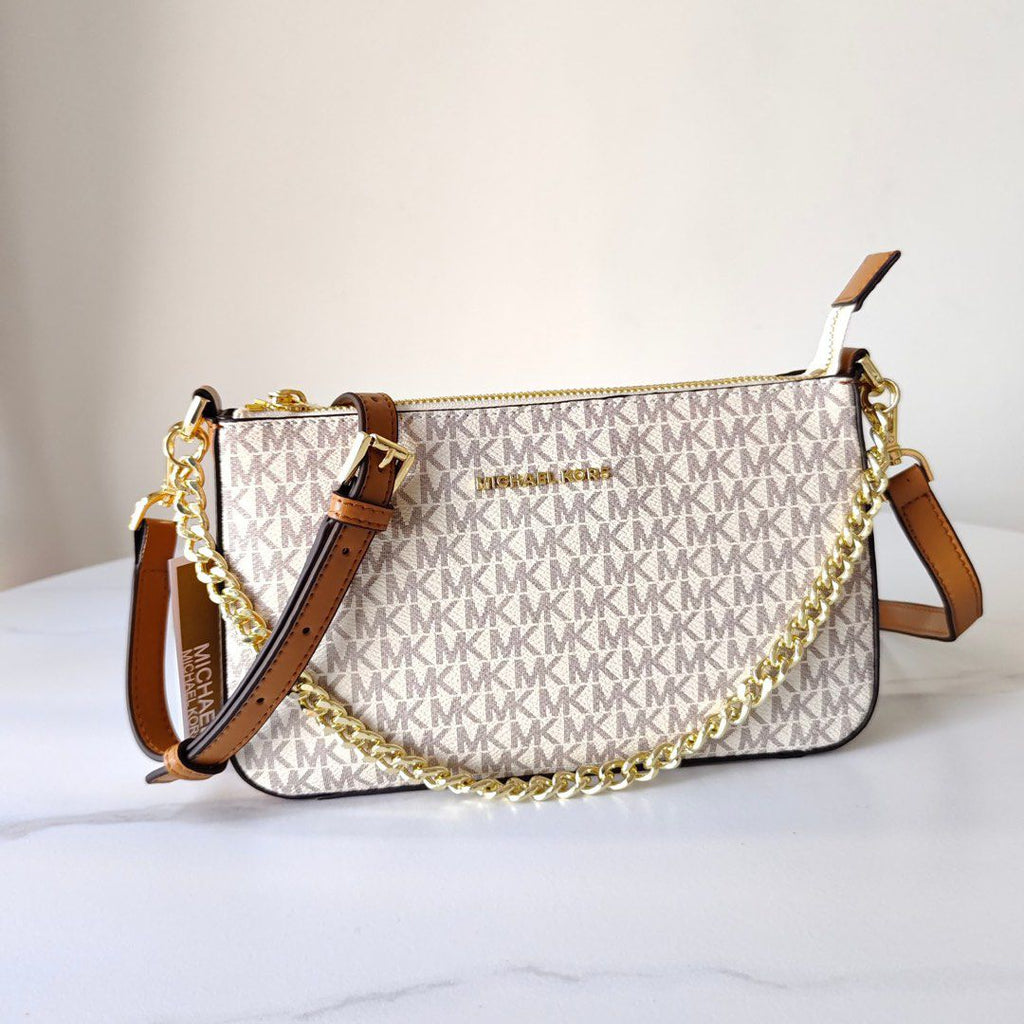 Signature leather sling bag