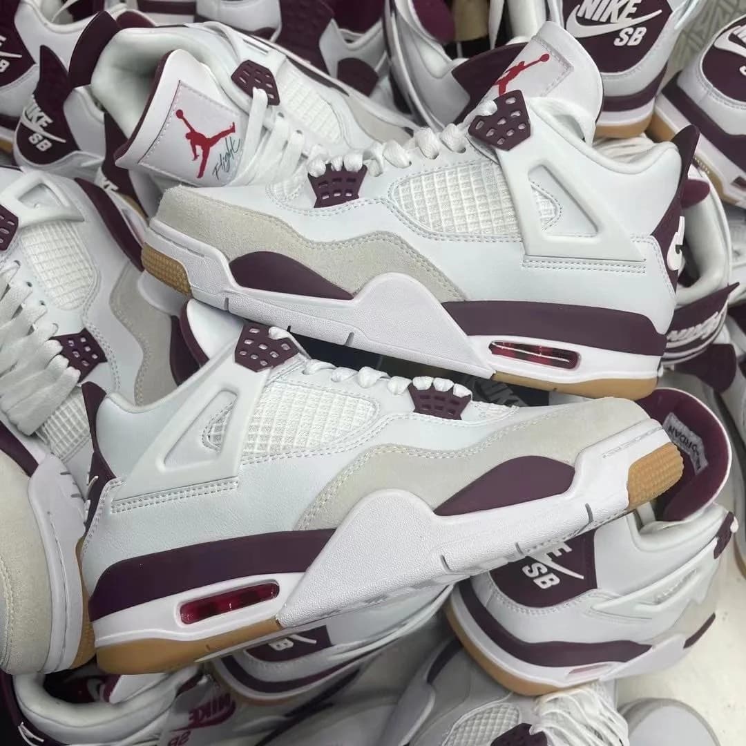 AJ retro 4 fantasy purple semi ua sneaker