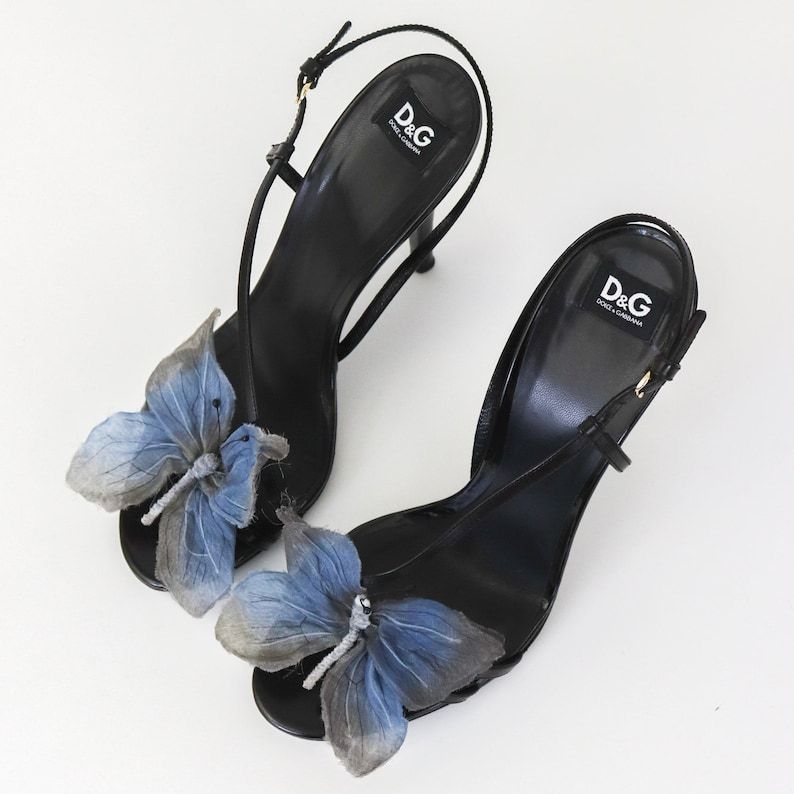 DOLCE AND GABBANA BUTTERFLY HEELS IN STOCK