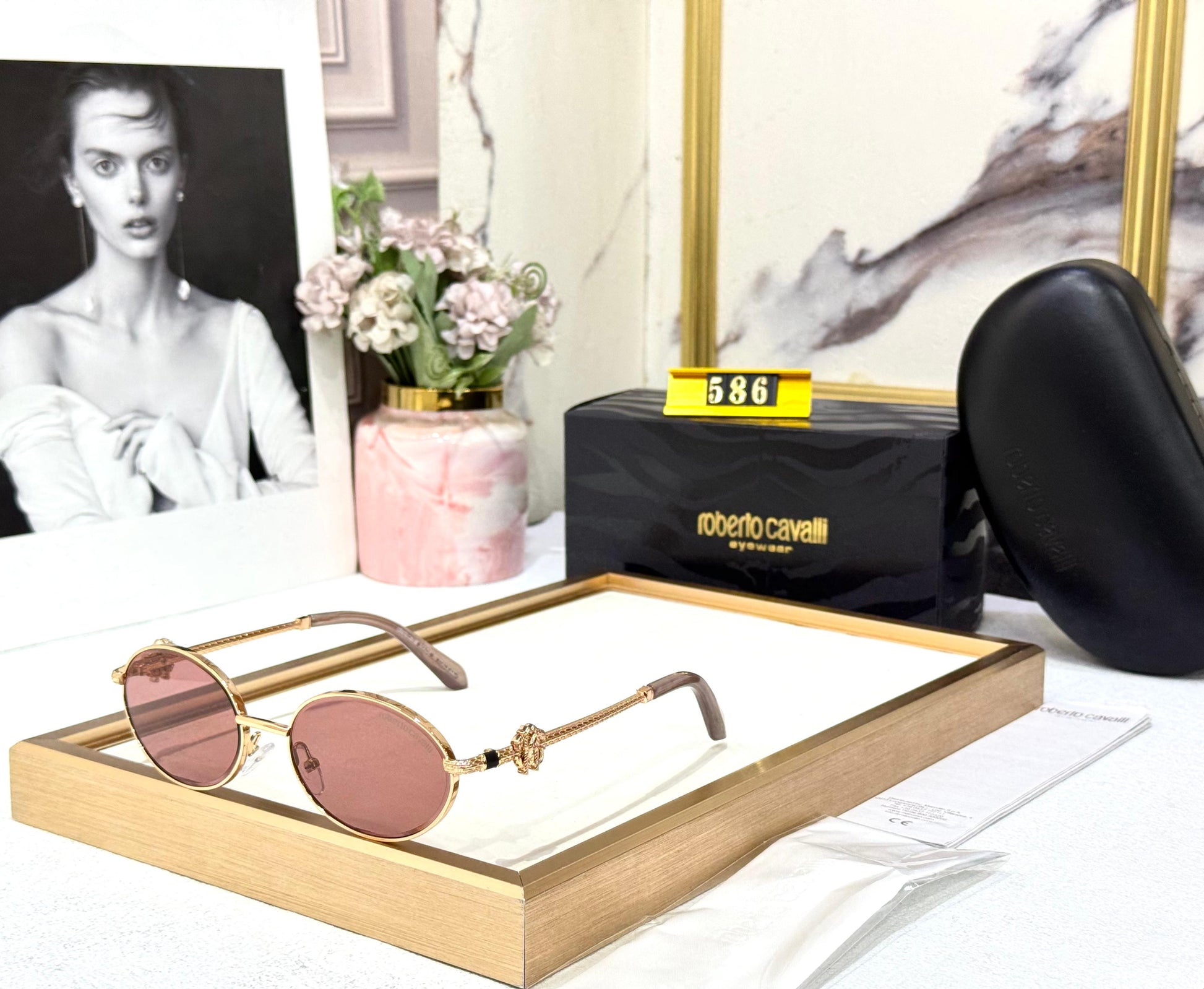 CAVALLI LUXE ROUND SUNGLASSES