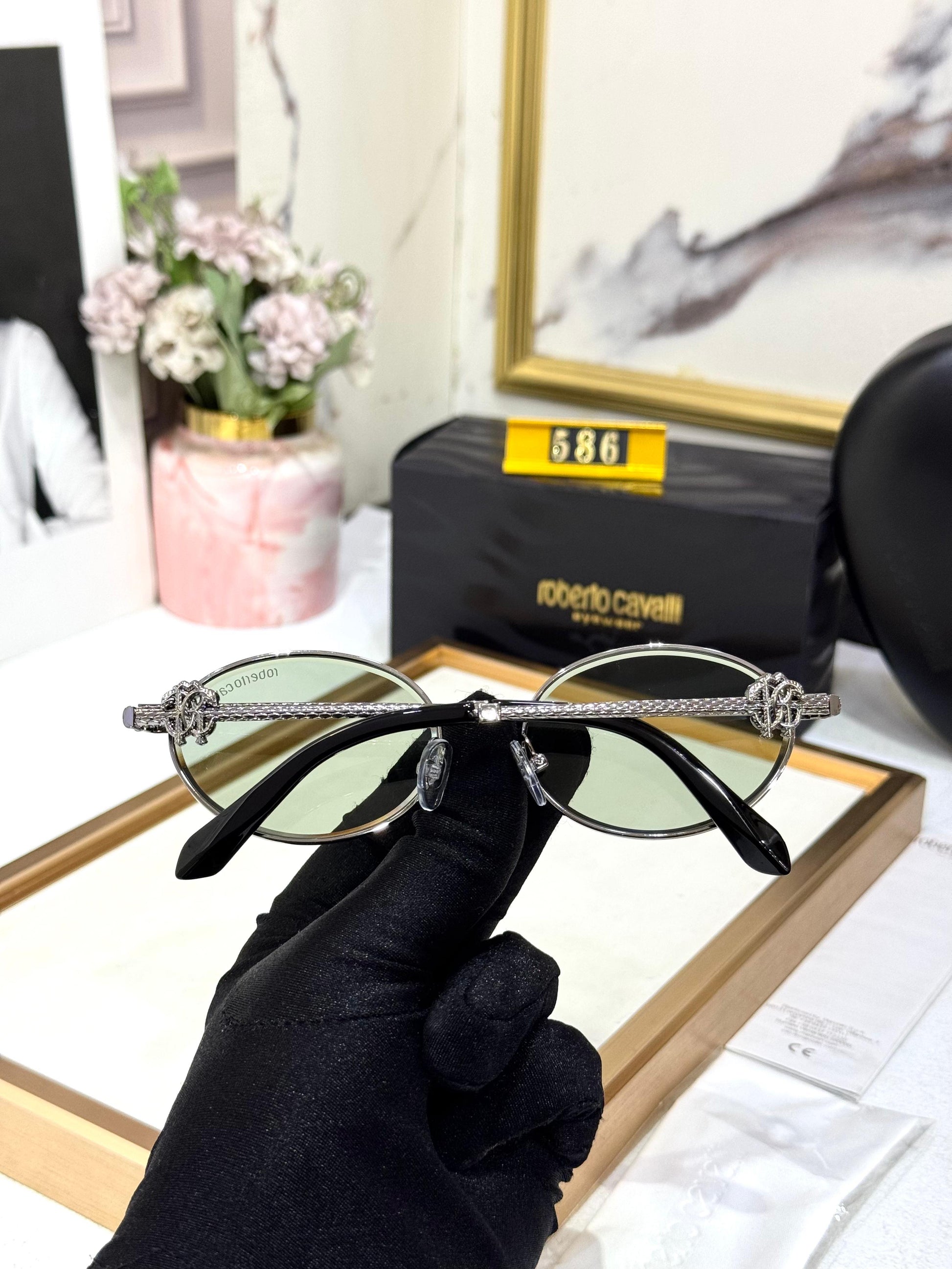 CAVALLI LUXE ROUND SUNGLASSES