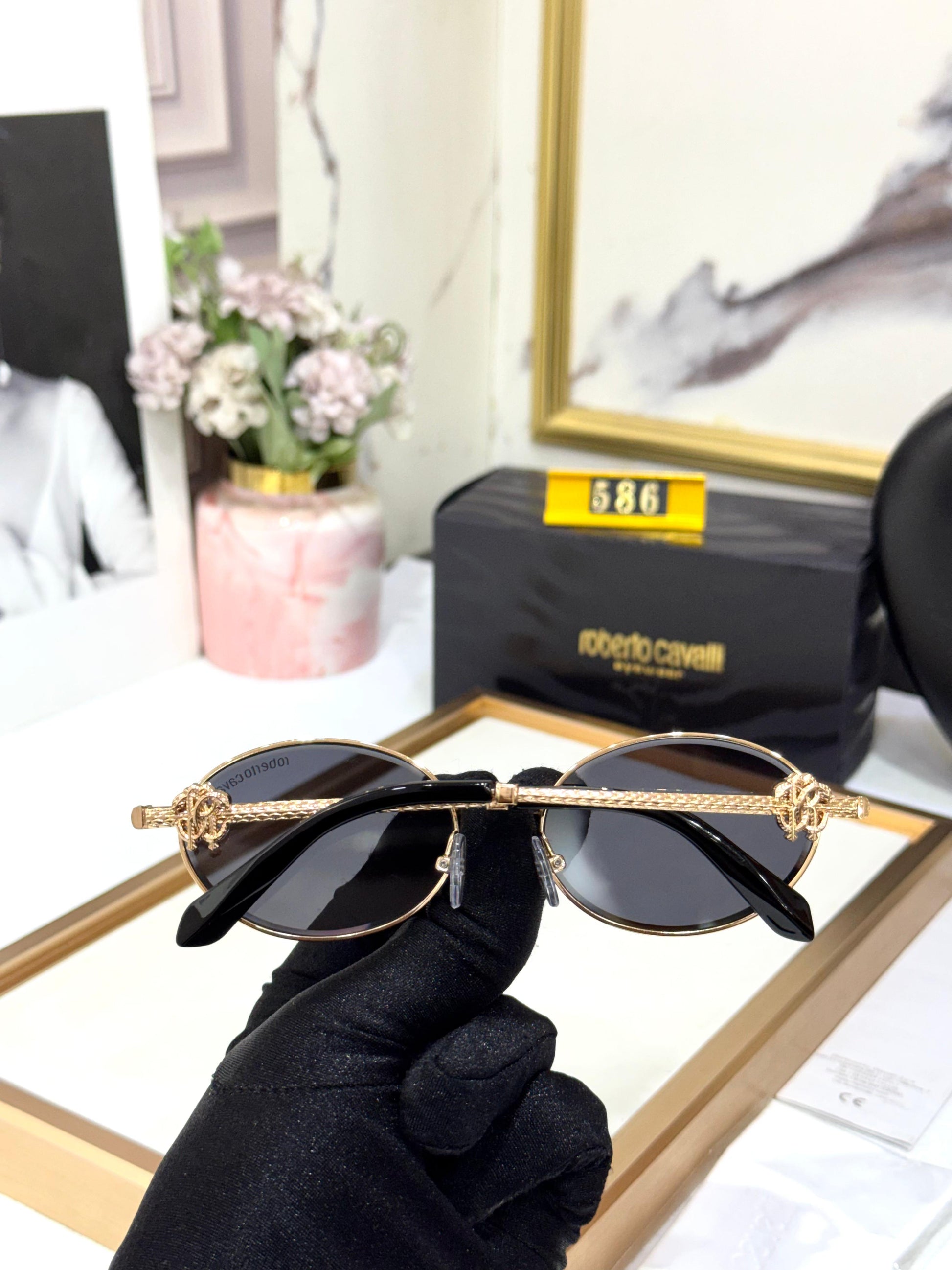 CAVALLI LUXE ROUND SUNGLASSES