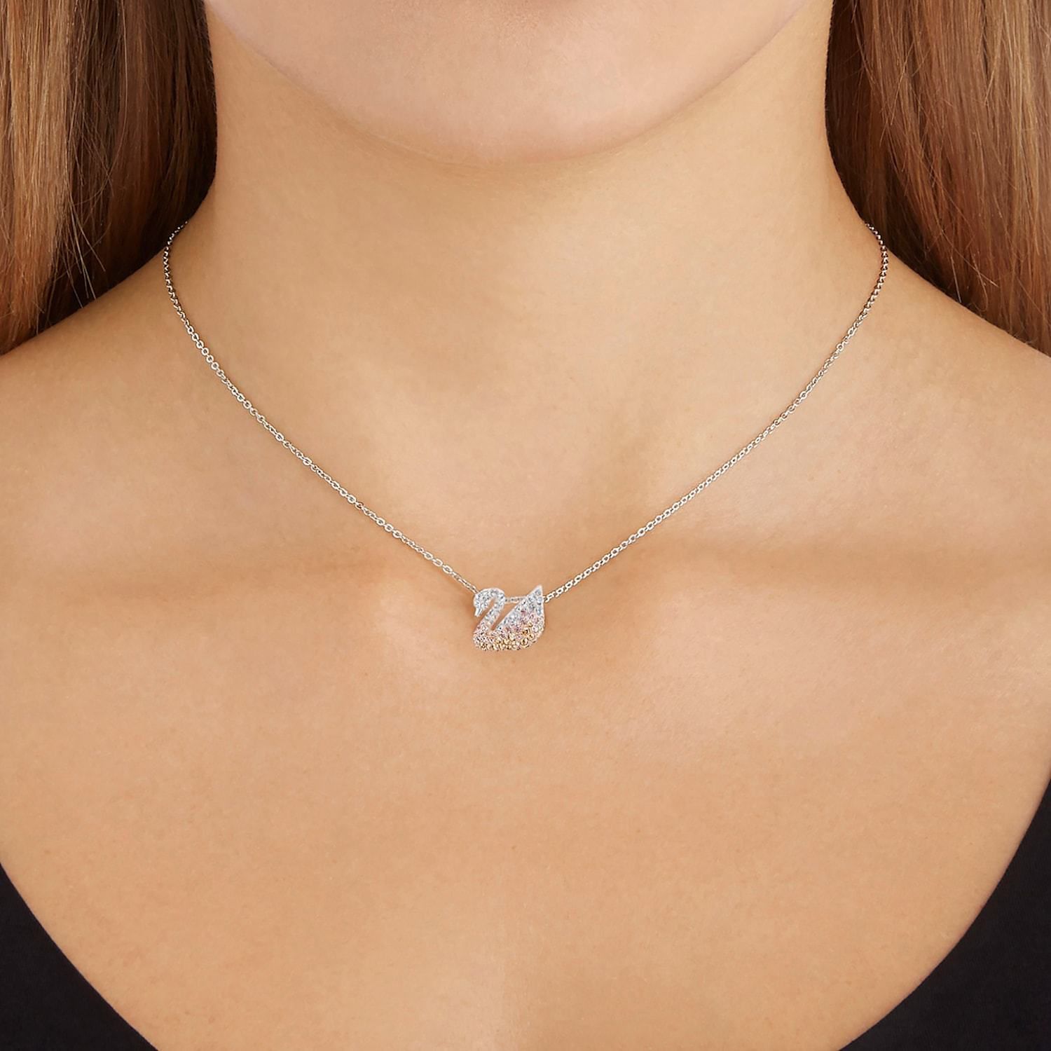 Swarovski signature swan neck chain