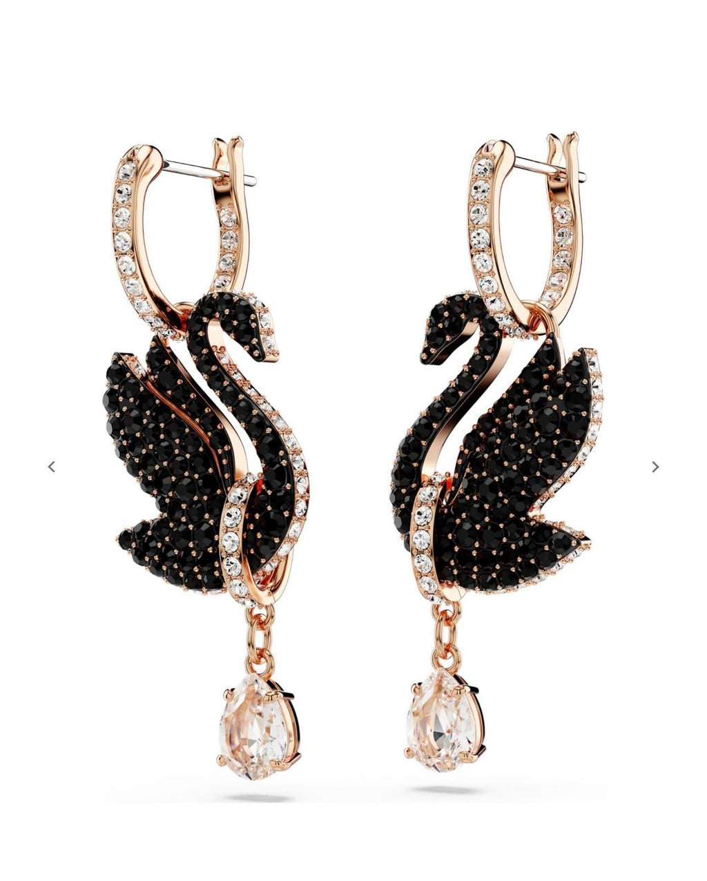 Swarovski signature swan earrings