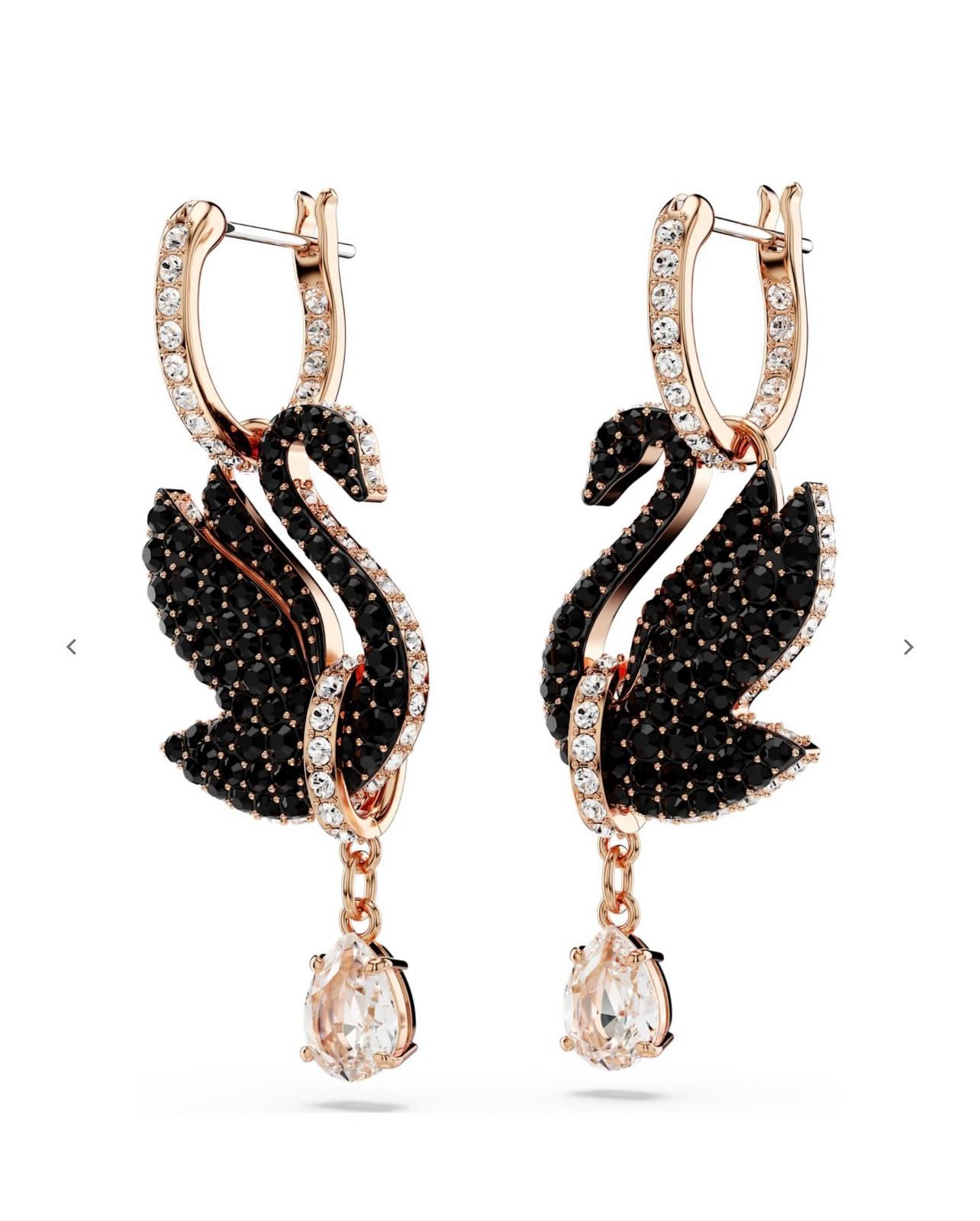 Swarovski signature swan earrings