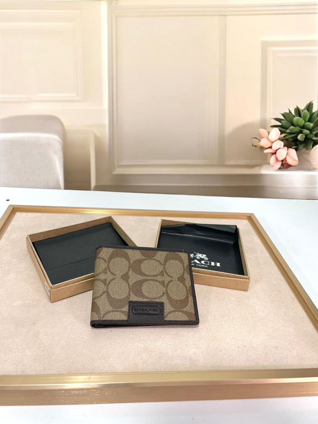 Coach leather mens wallets