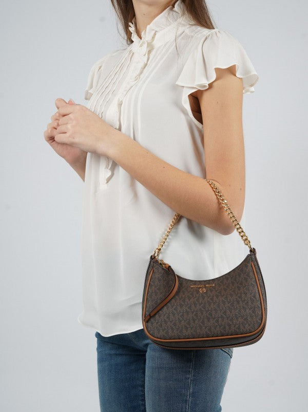 Jet set charm shoulder bag