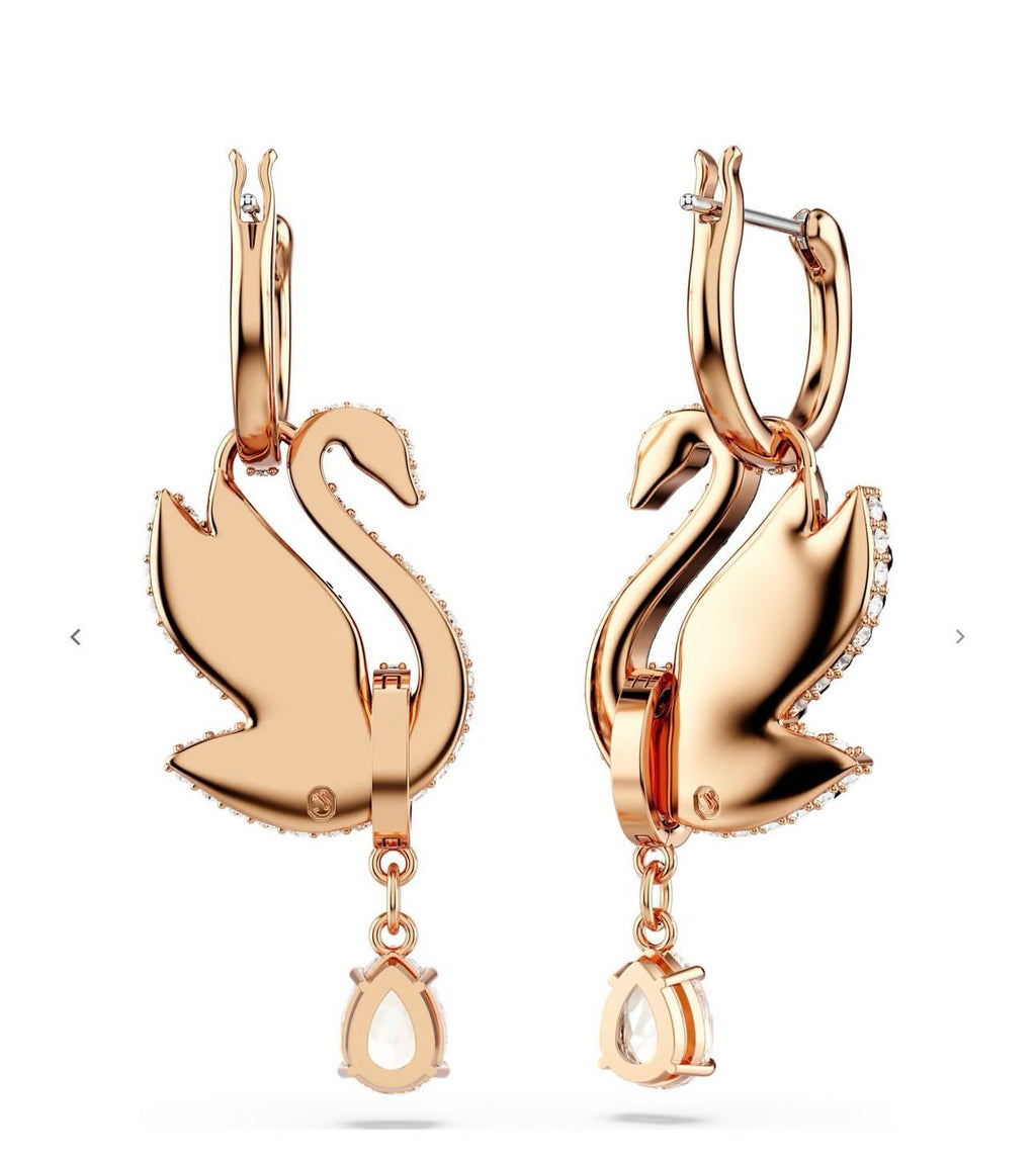 Swarovski signature swan earrings