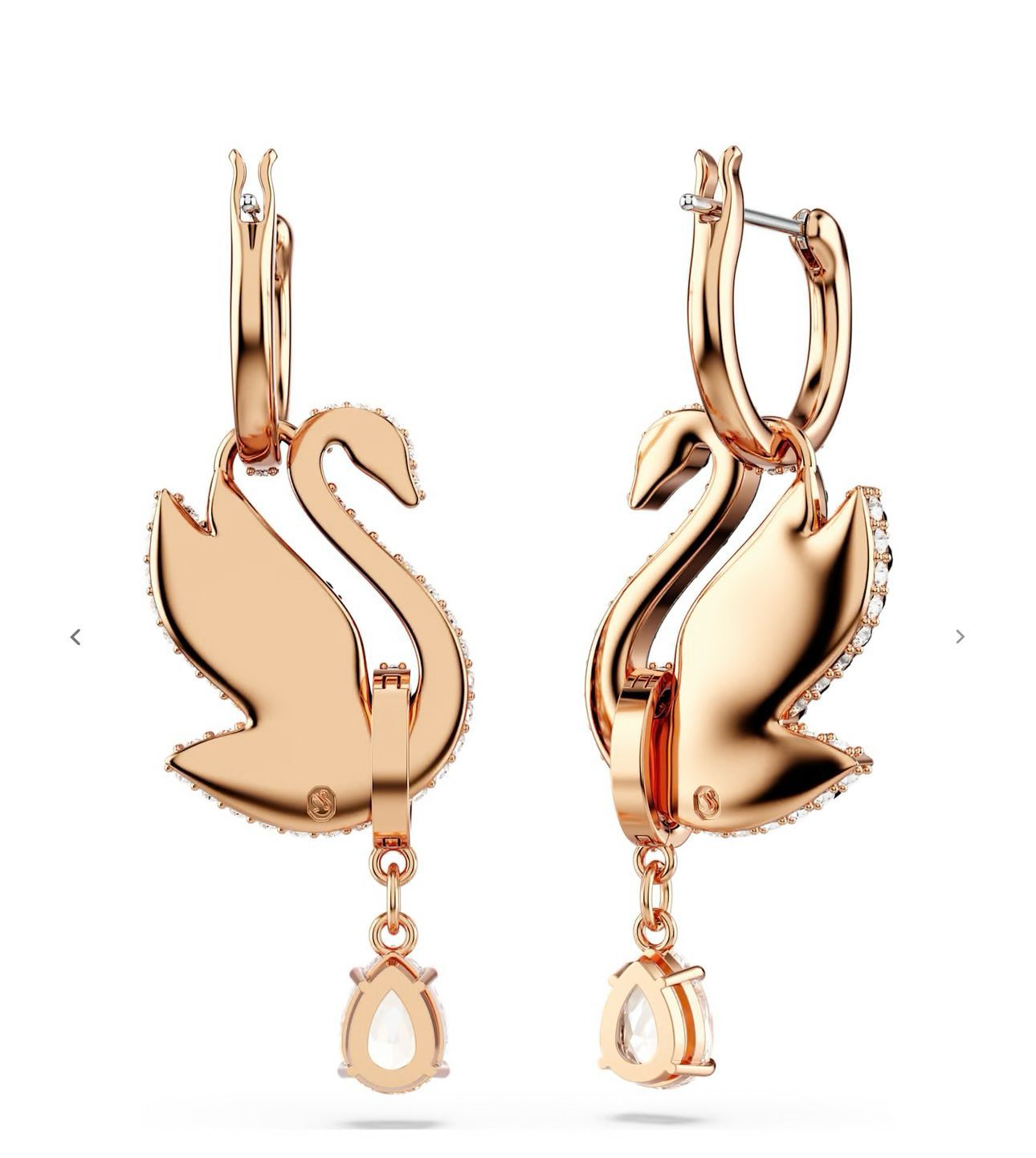 Swarovski signature swan earrings