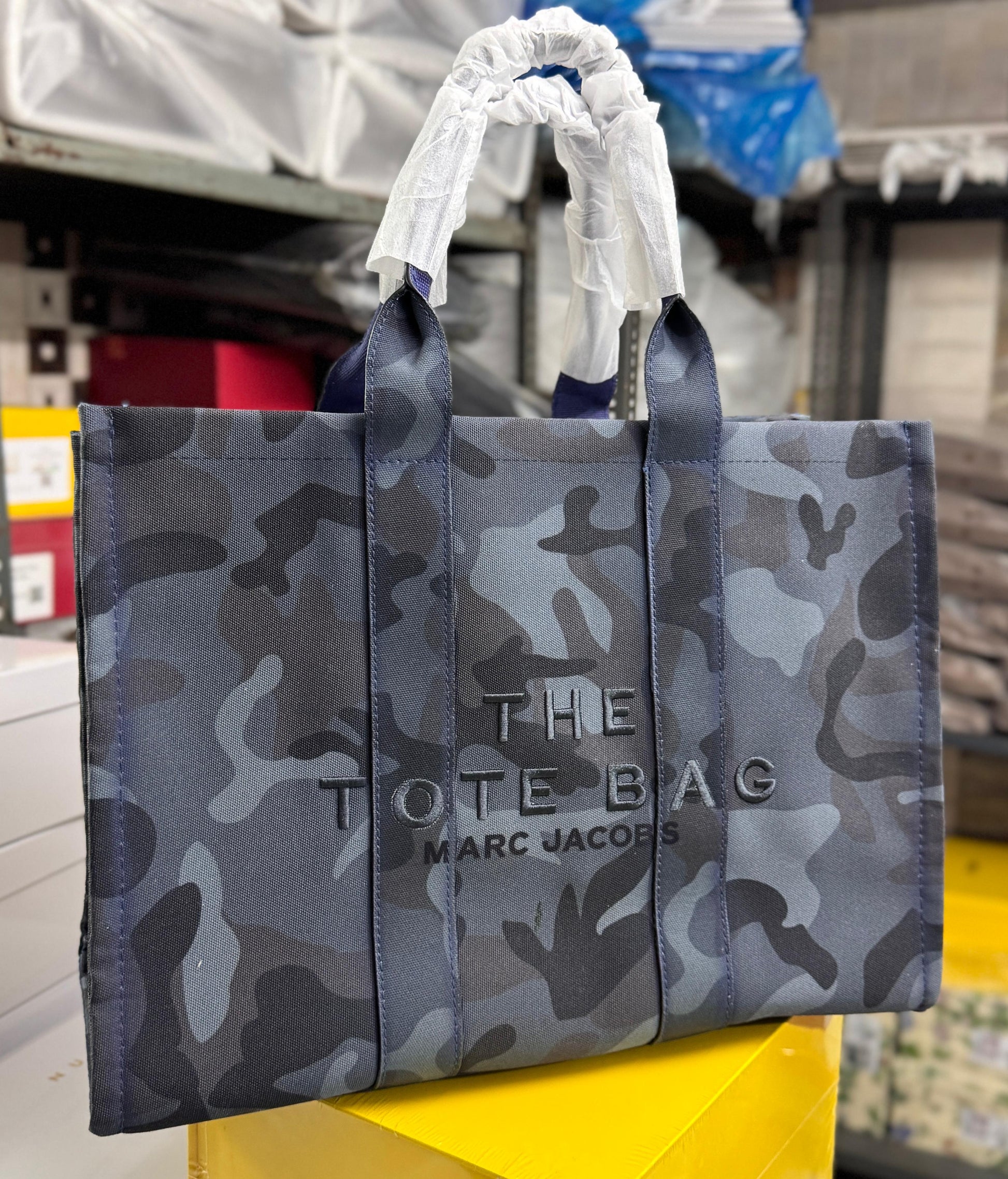 MJ printed canvas tote bags