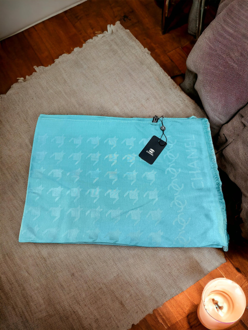 Cotton silk blend stole