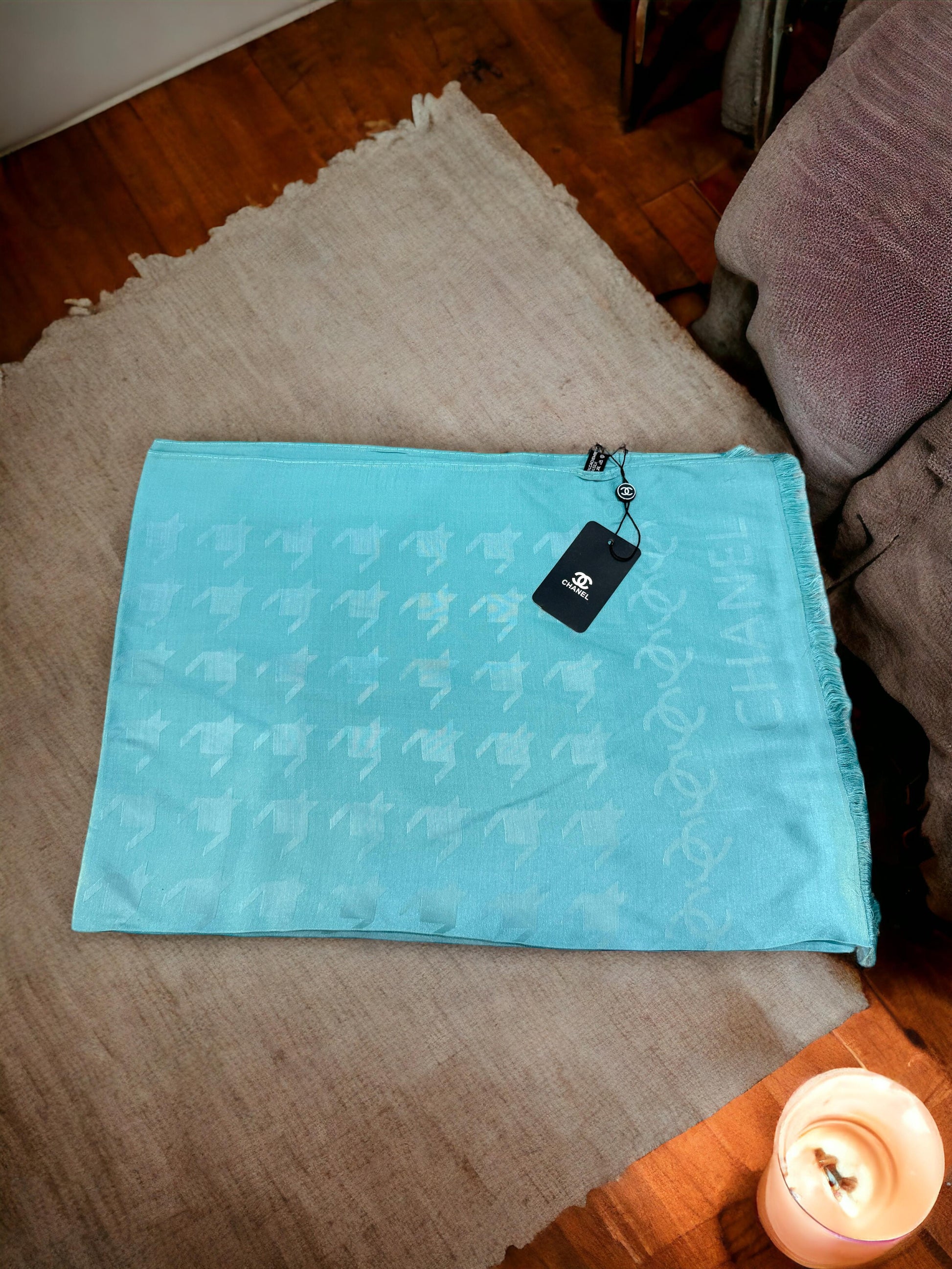 Cotton silk blend stole