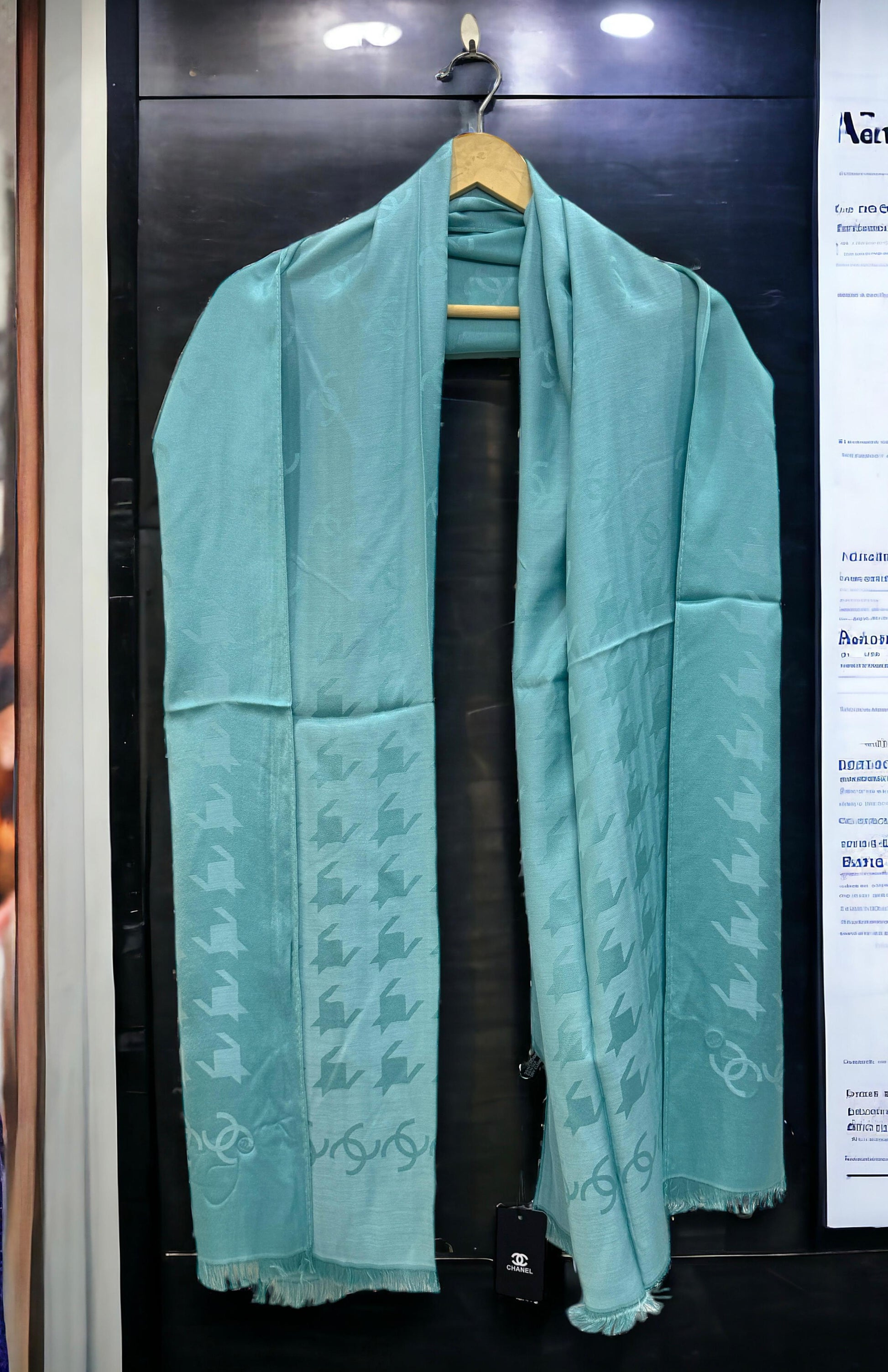 Cotton silk blend stole