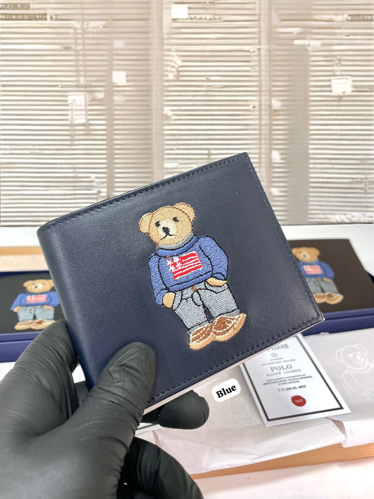 Ralph lauren leather mens wallets