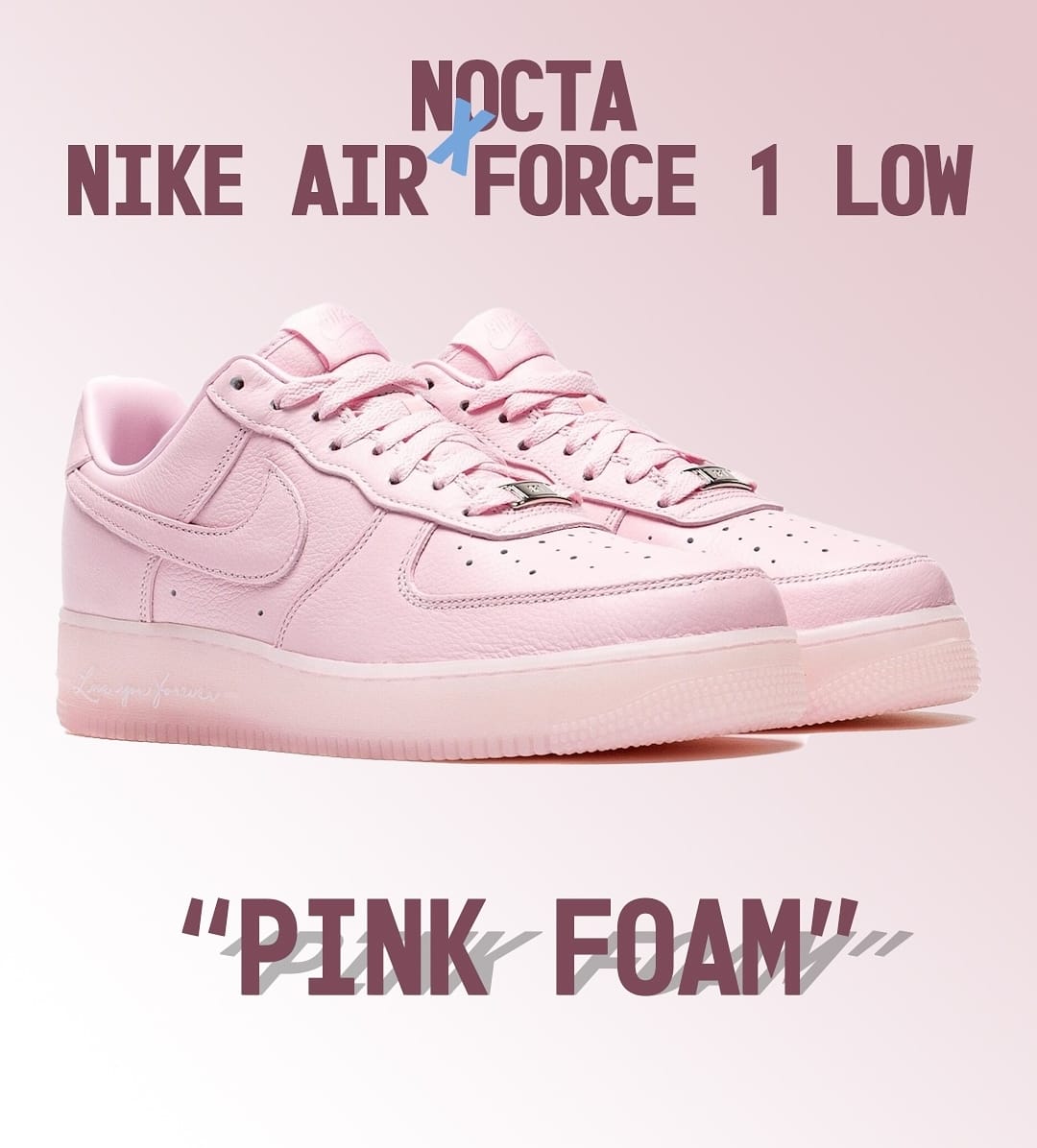 Nocta Air Force 1 Low Pink