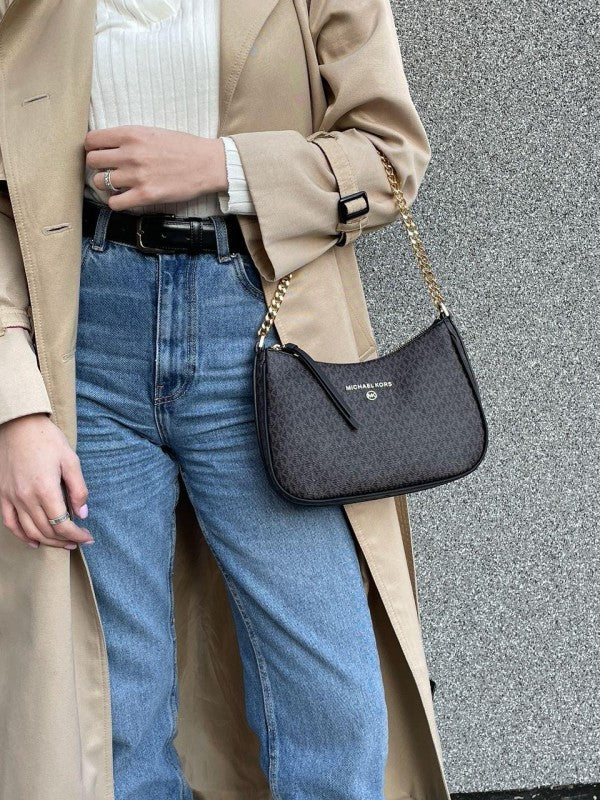 Jet set charm shoulder bag