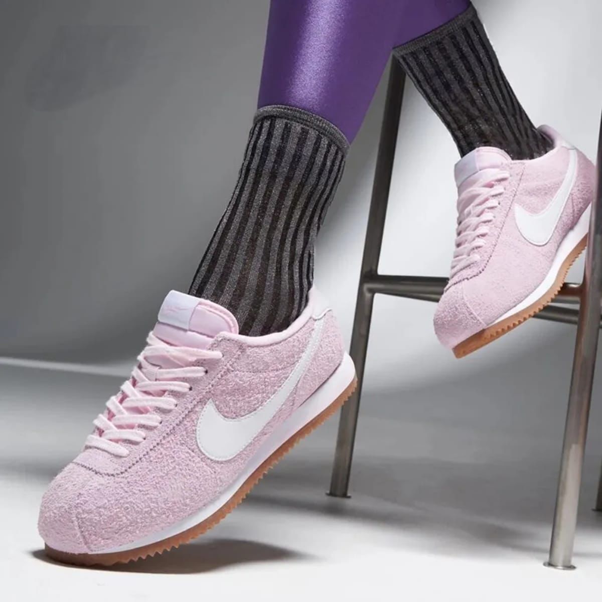 Cortez pink foam shoe