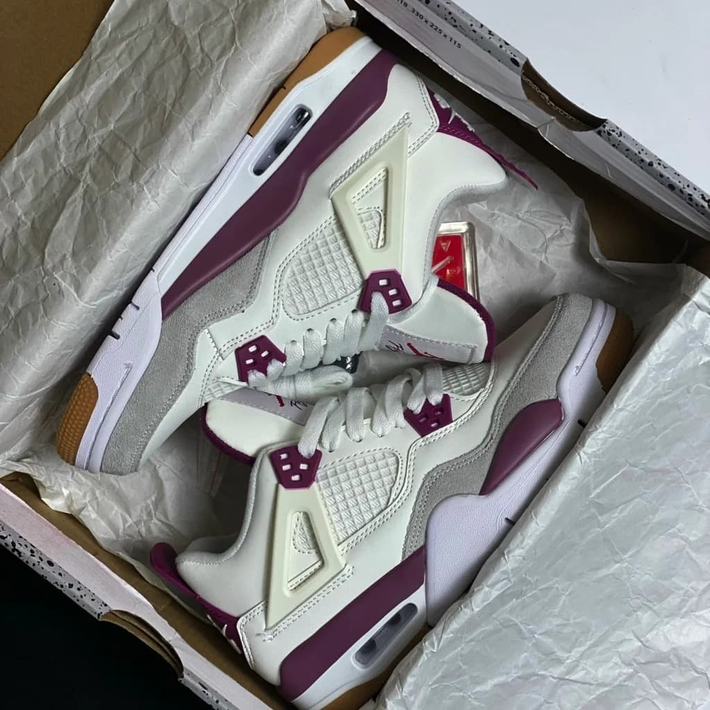 AJ retro 4 fantasy purple semi ua sneaker