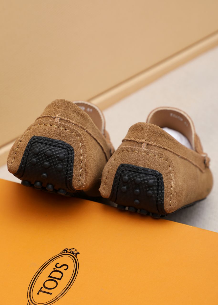 High end quality suede loafers