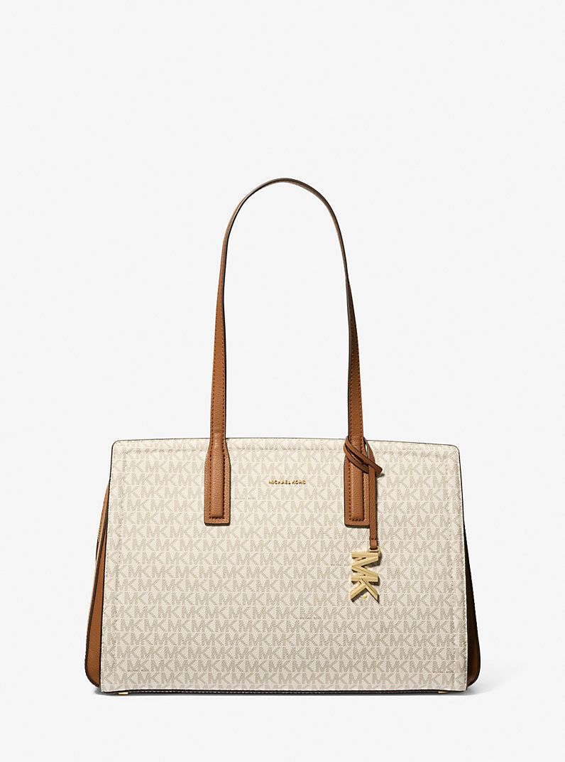 MK JET SET SIGNATURE TOTE BAG