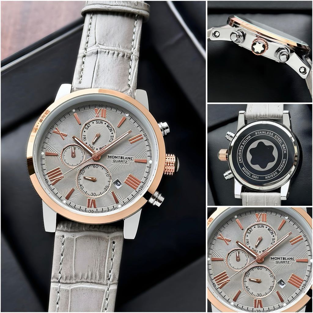 Formal leather watch